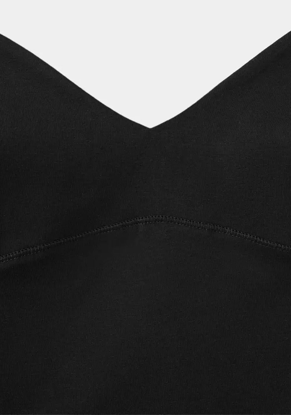 Top Algodón Tirantes Cuello Pico Mango 6