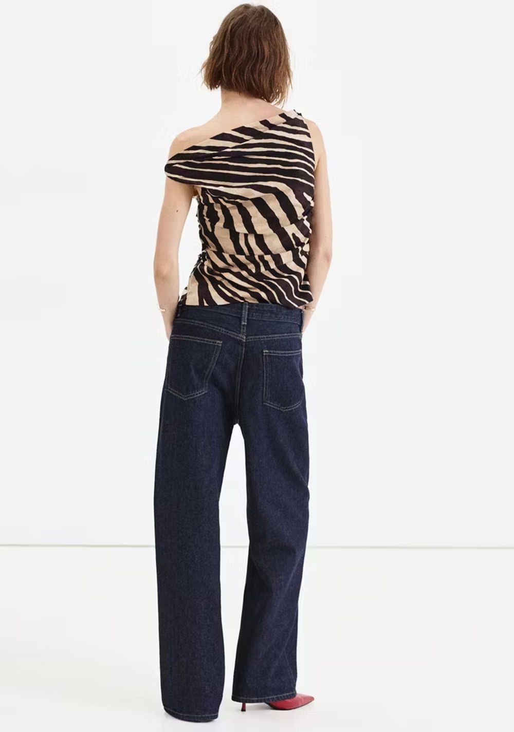 Top Asimétrico Estampado Mango 3