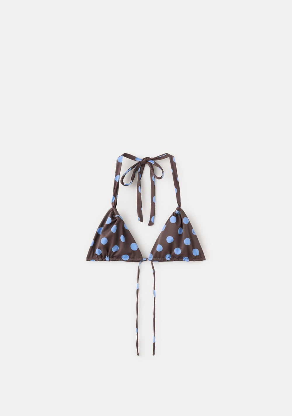 Top de Baño Triangular Lunares Mango 2