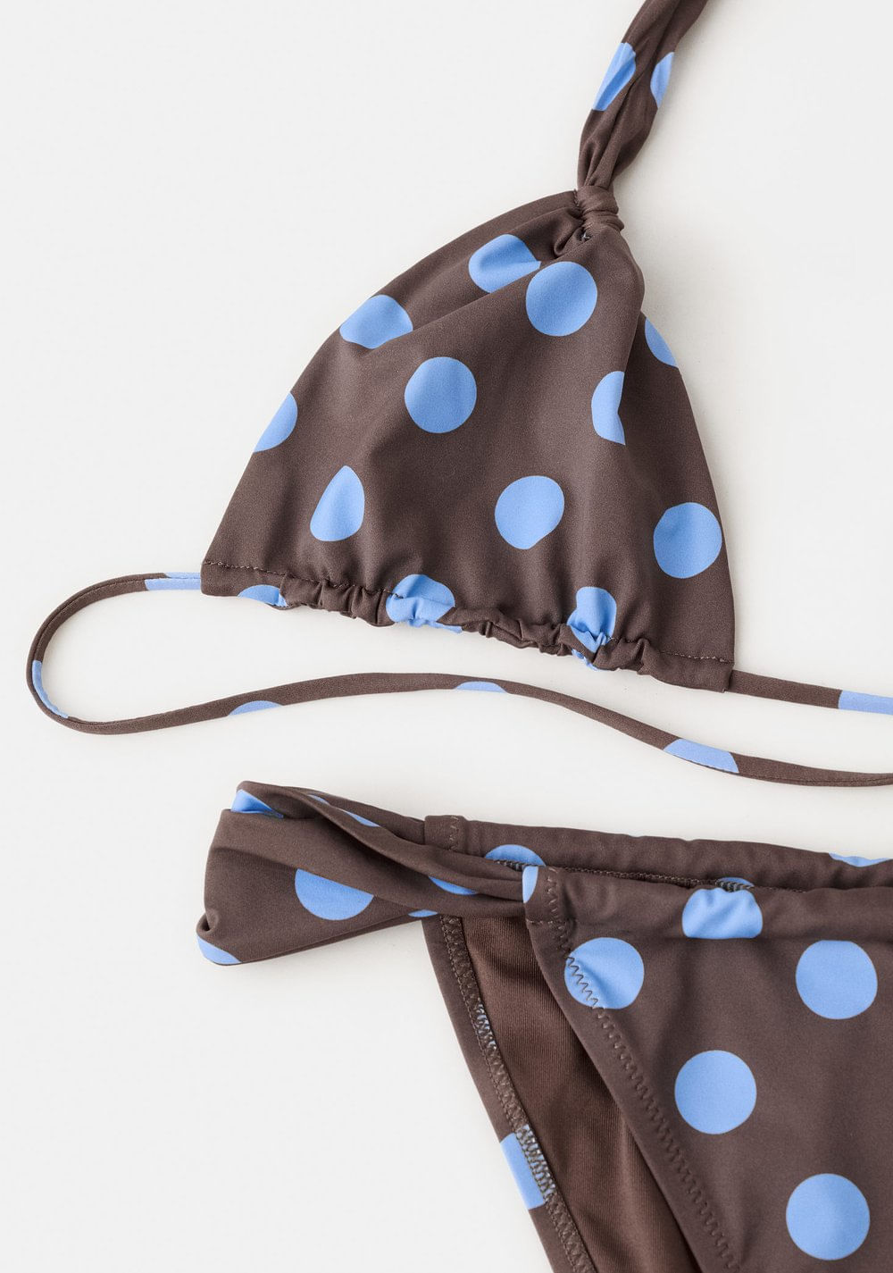 Top de Baño Triangular Lunares Mango 4