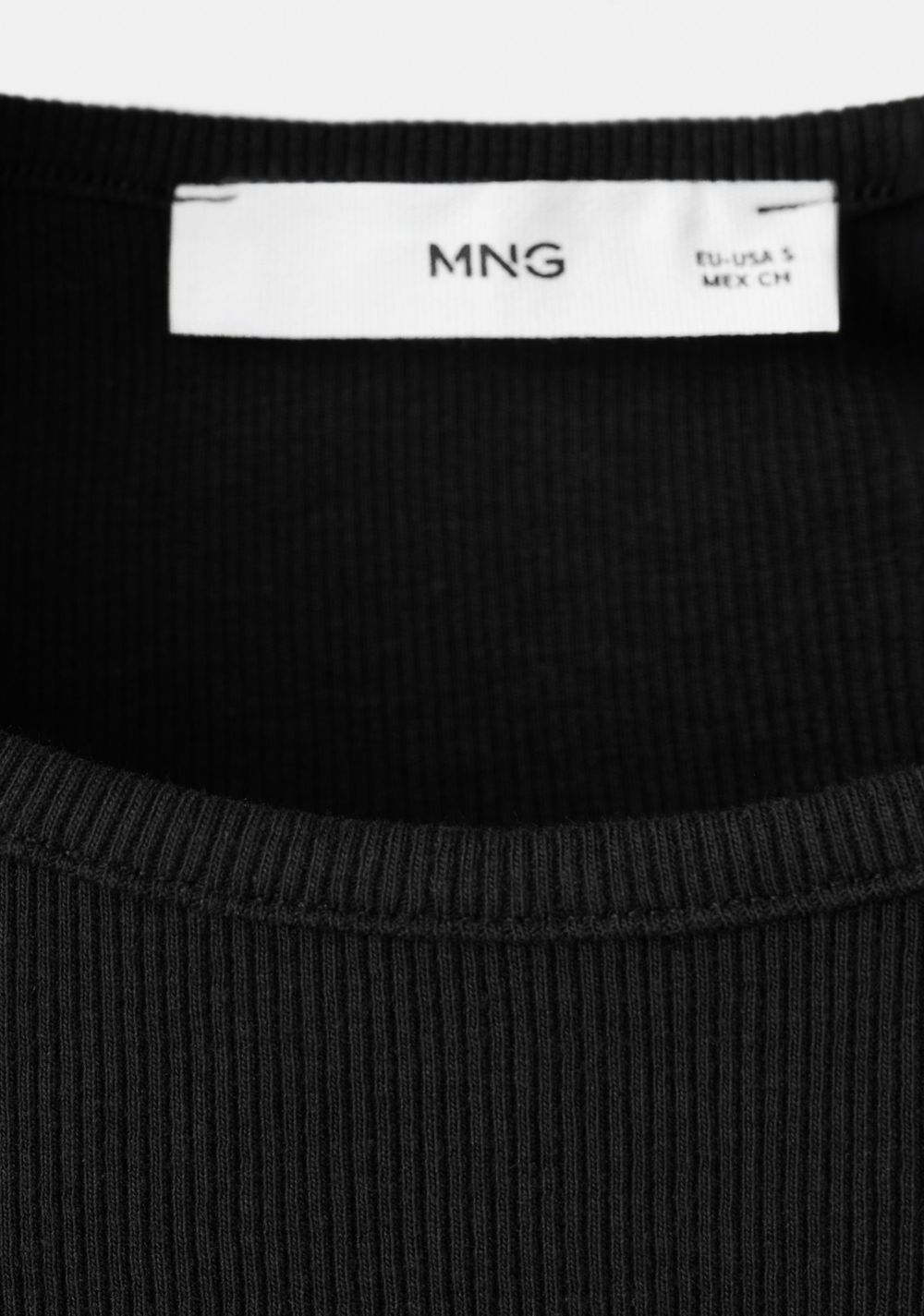 Top Canalé Algodón Mango 10