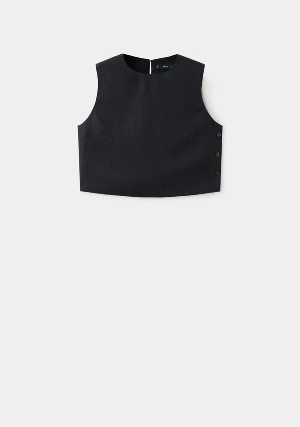 Top Crop 100% Lino Mango 8