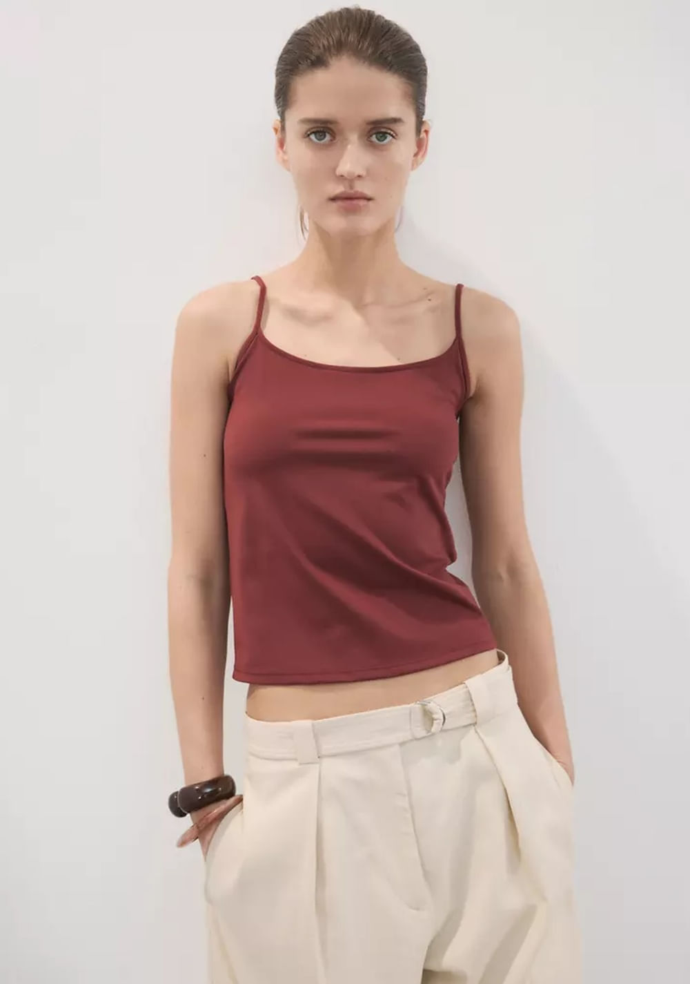 Top Crop Entallado Mango