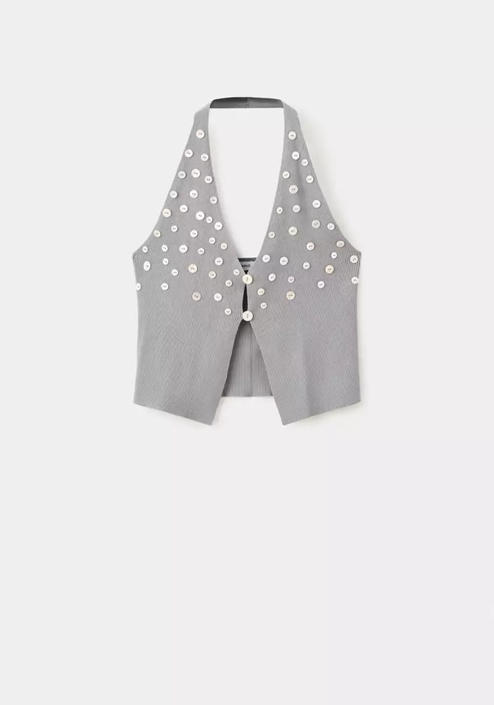 Top Entallado Botones Decorativos Mango 6