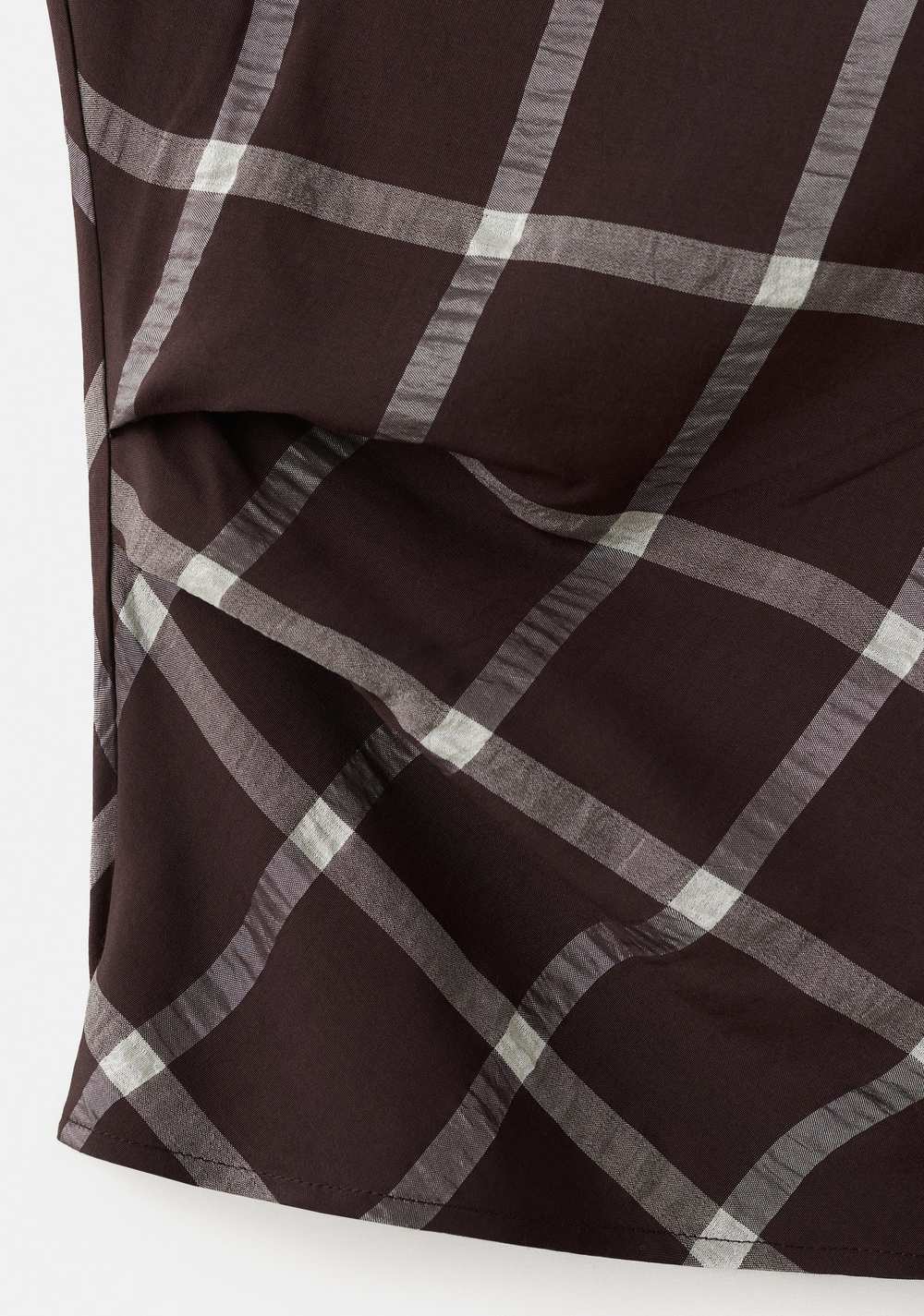 Top Entallado Cuello Drapeado Mango 4