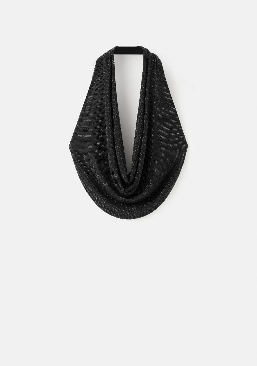 Top Escote Drapeado Cristales Mango 2