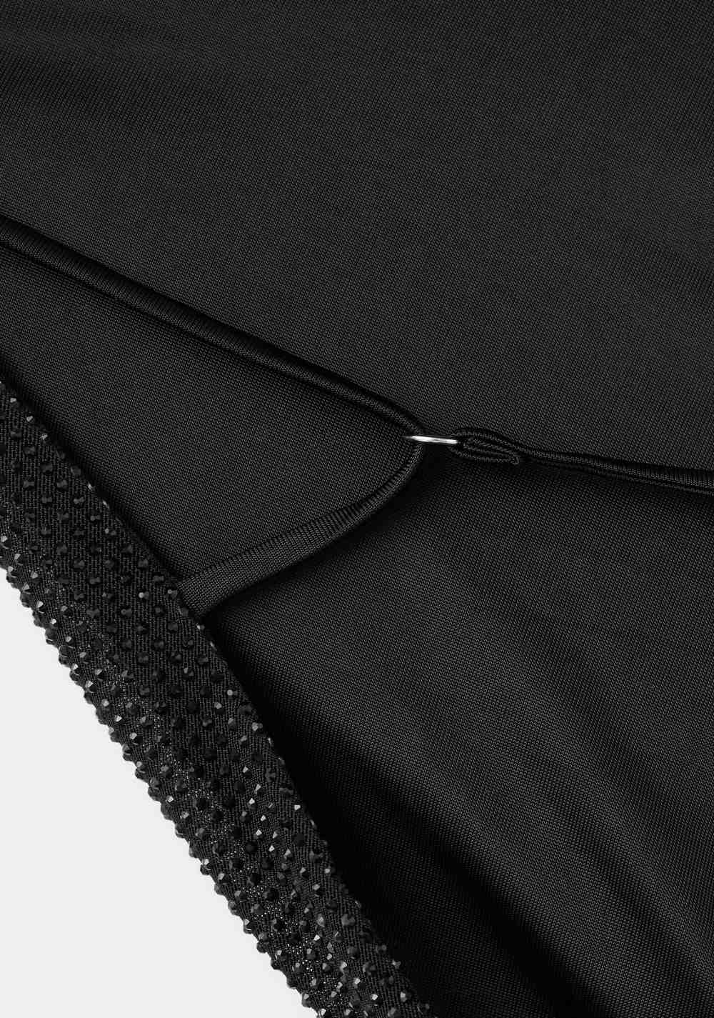 Top Escote Drapeado Cristales Mango 4