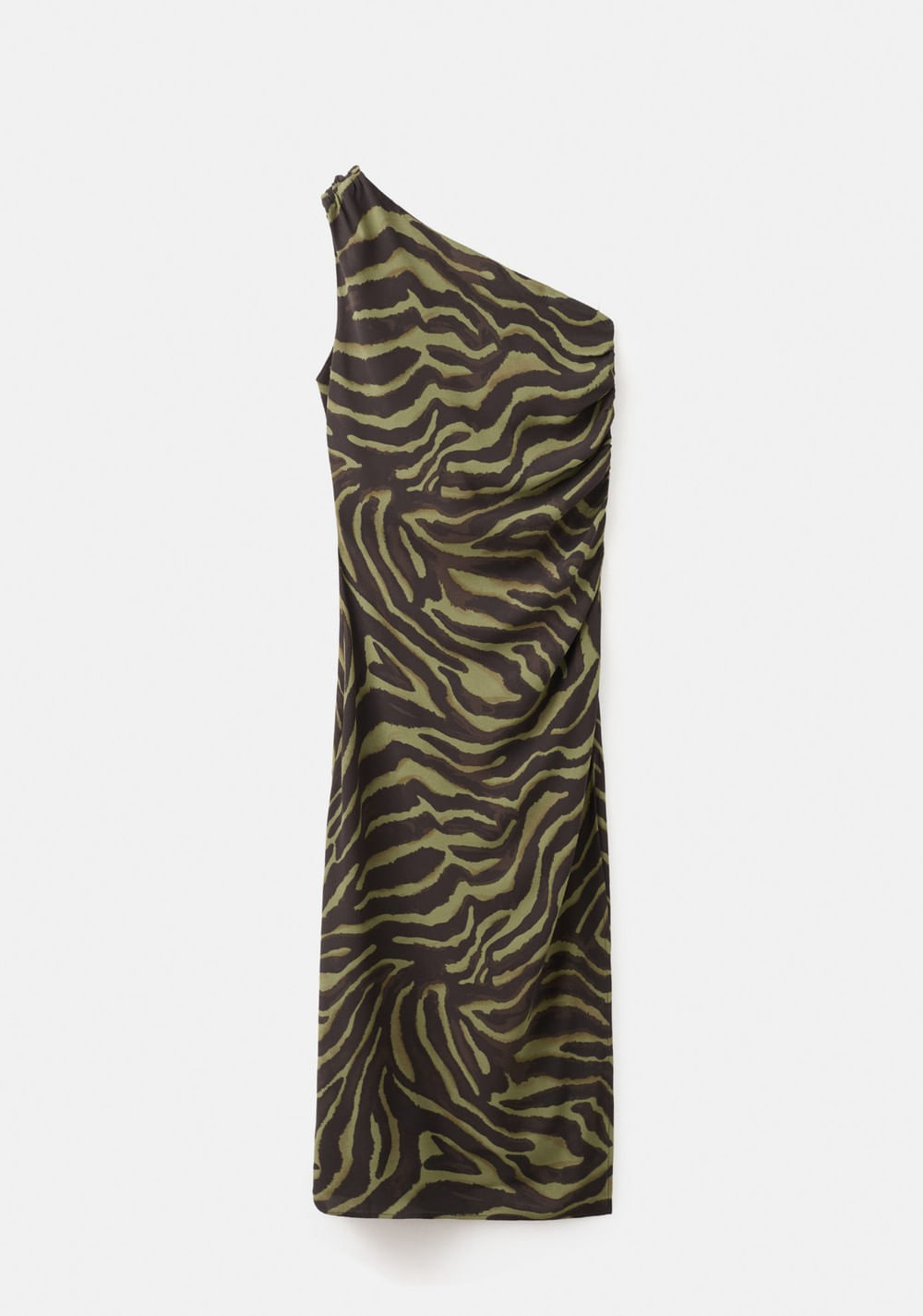 Vestido Asimétrico Estampado Mango 8