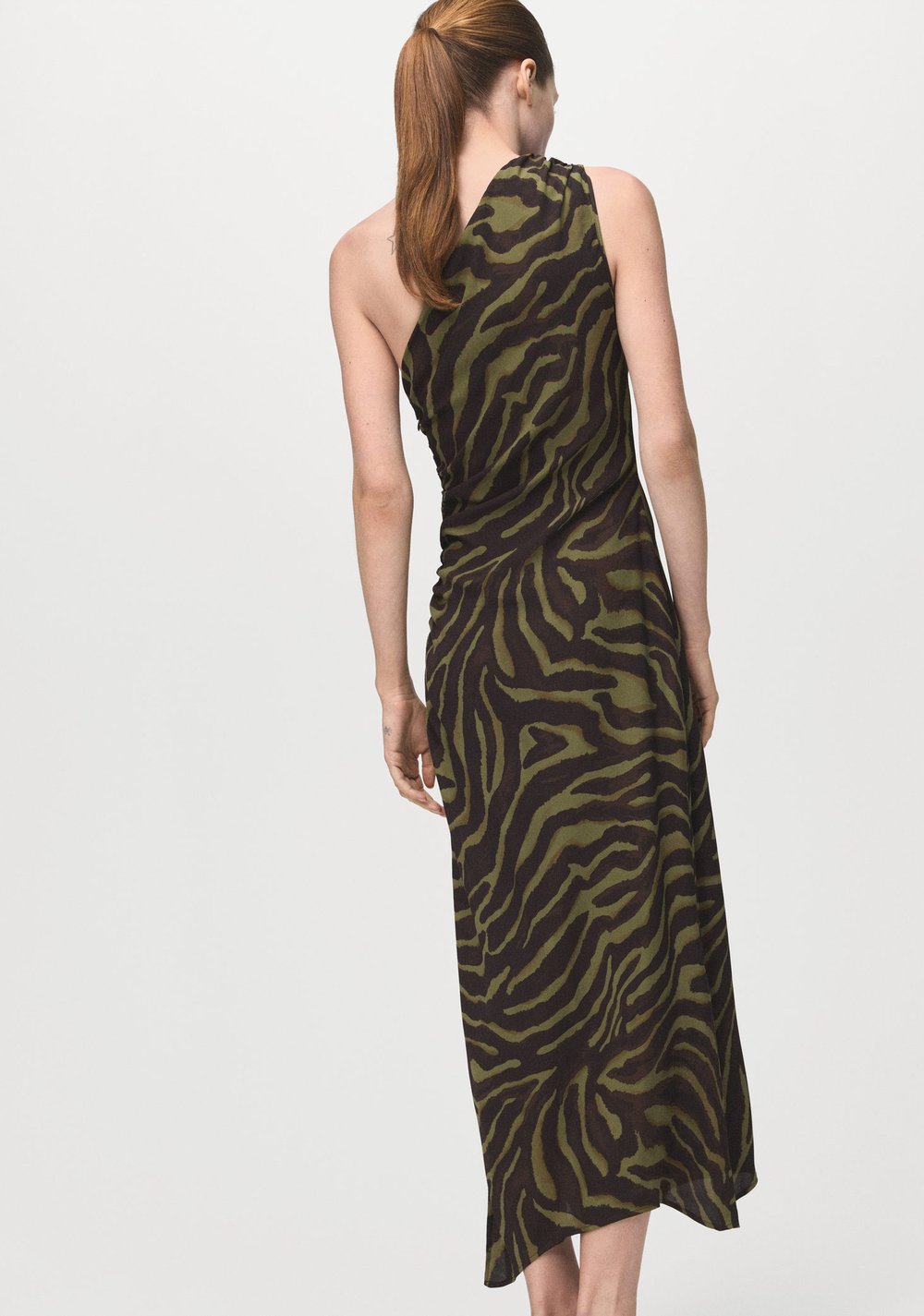 Vestido Asimétrico Estampado Mango 2