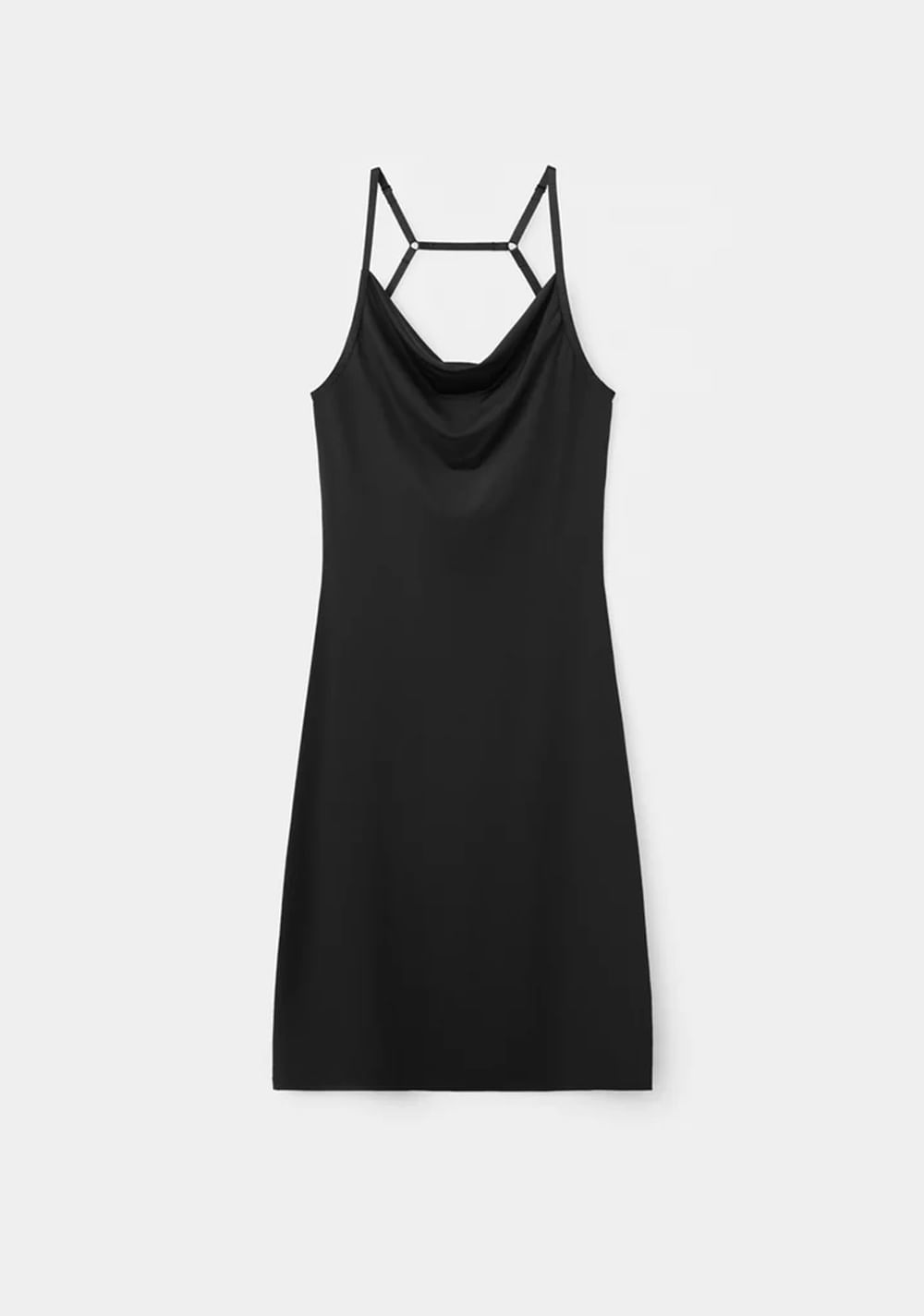 Vestido Drapeado Espalda Abierta Mango 8