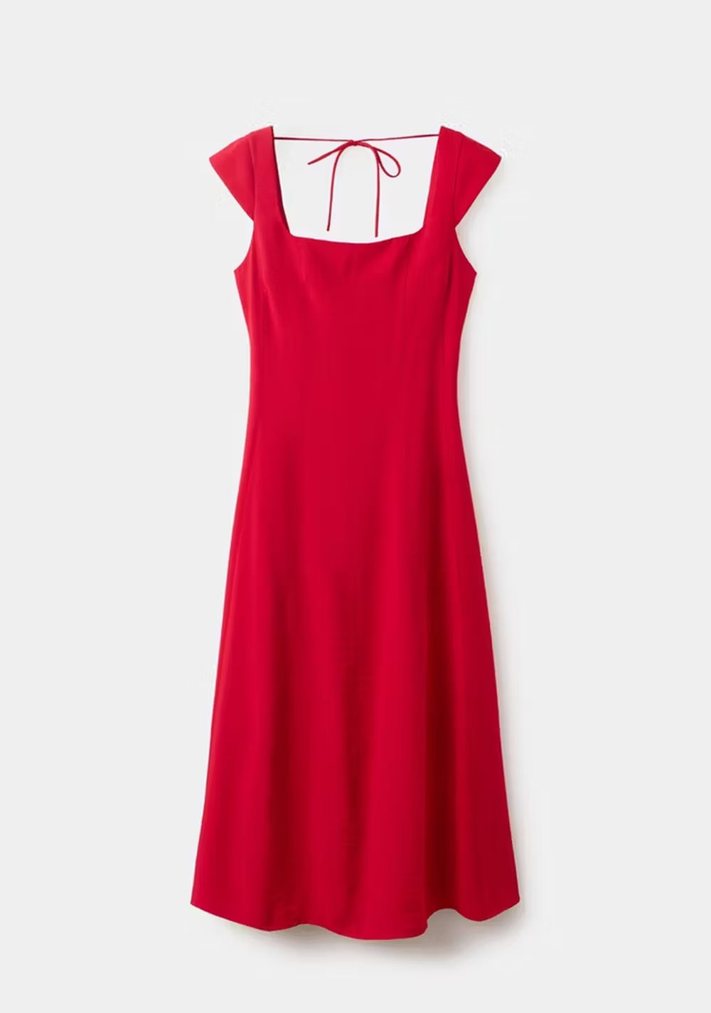 Vestido Evasé Espalda Lazo Mango 7