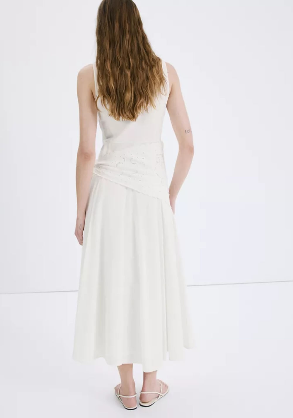 Vestido Evasé Pañuelo Mango 3