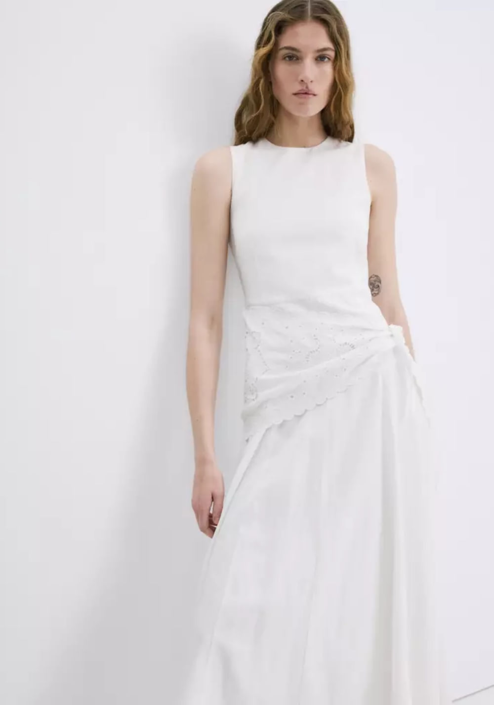Vestido Evasé Pañuelo Mango 4