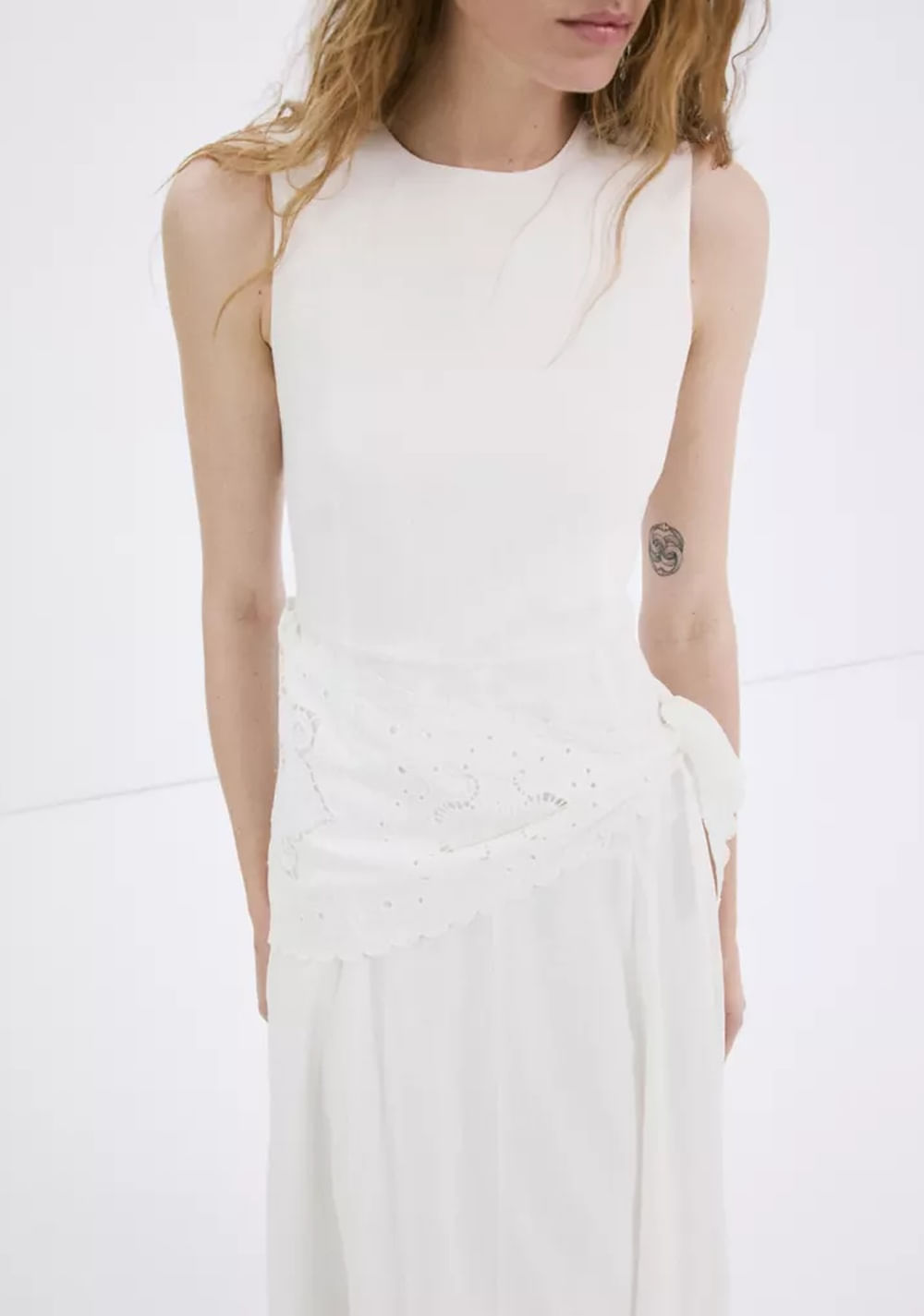 Vestido Evasé Pañuelo Mango 5