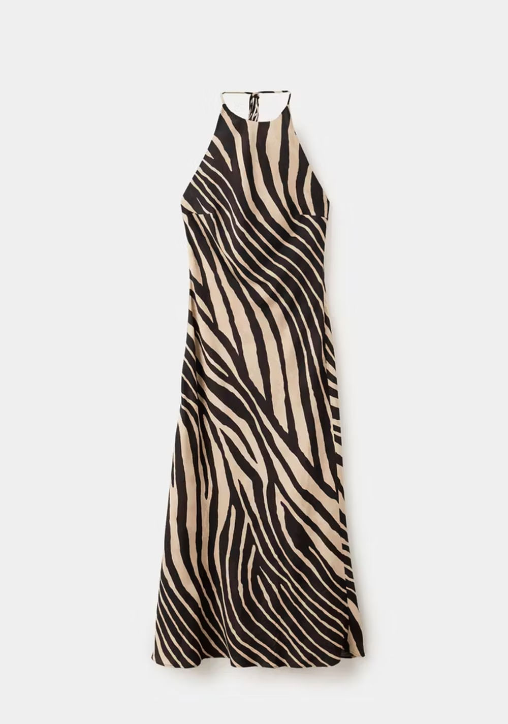 Vestido Halter Animal Print Mango 8