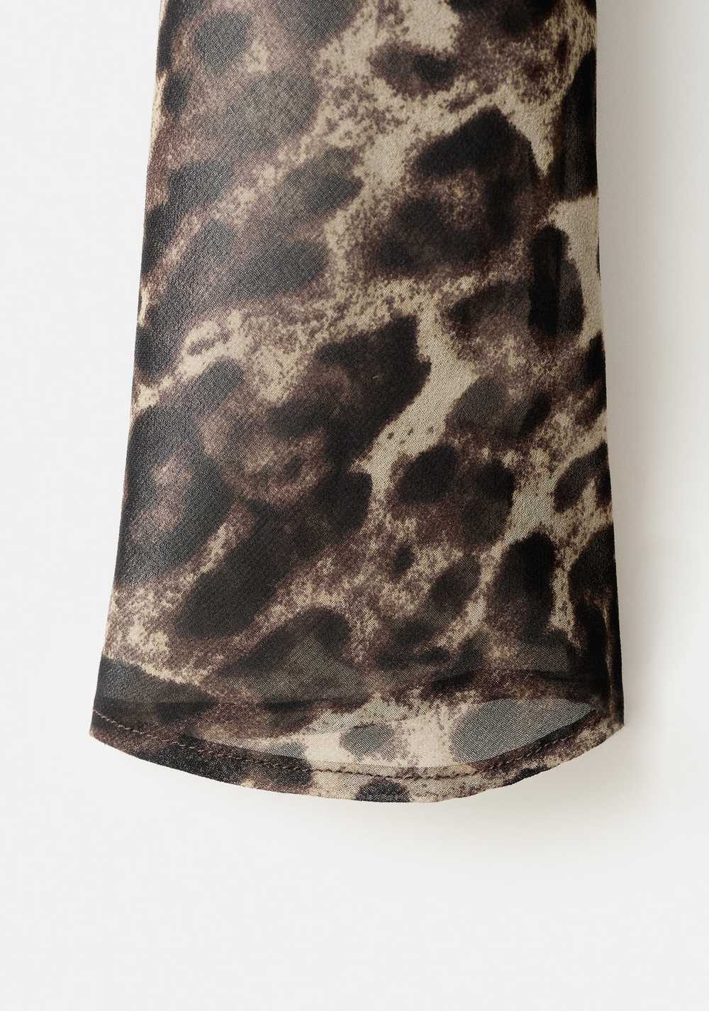 Vestido Leopardo Cintura Fruncida Mango 7