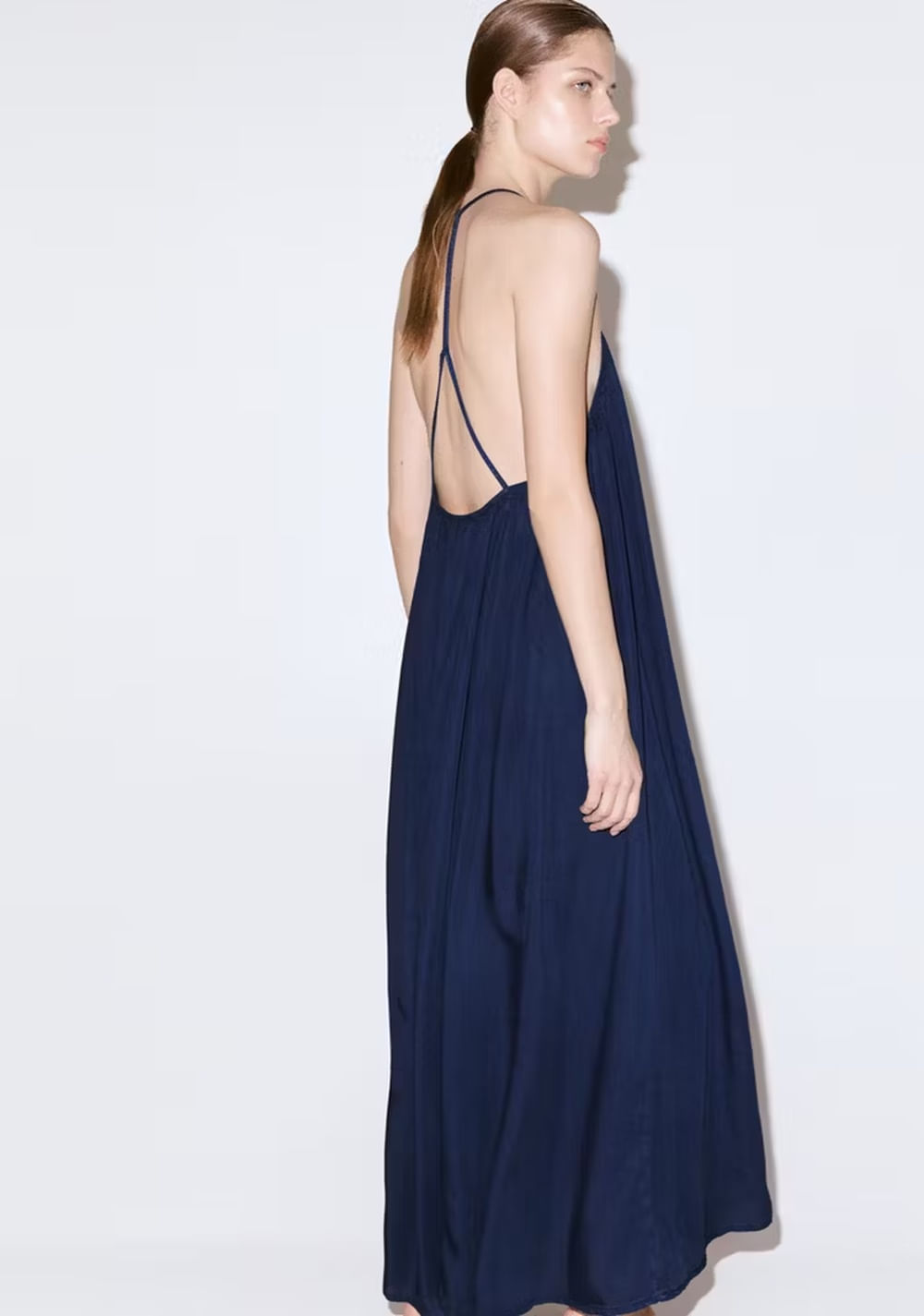 Vestido Lyocell Espalda Abierta Mango 3