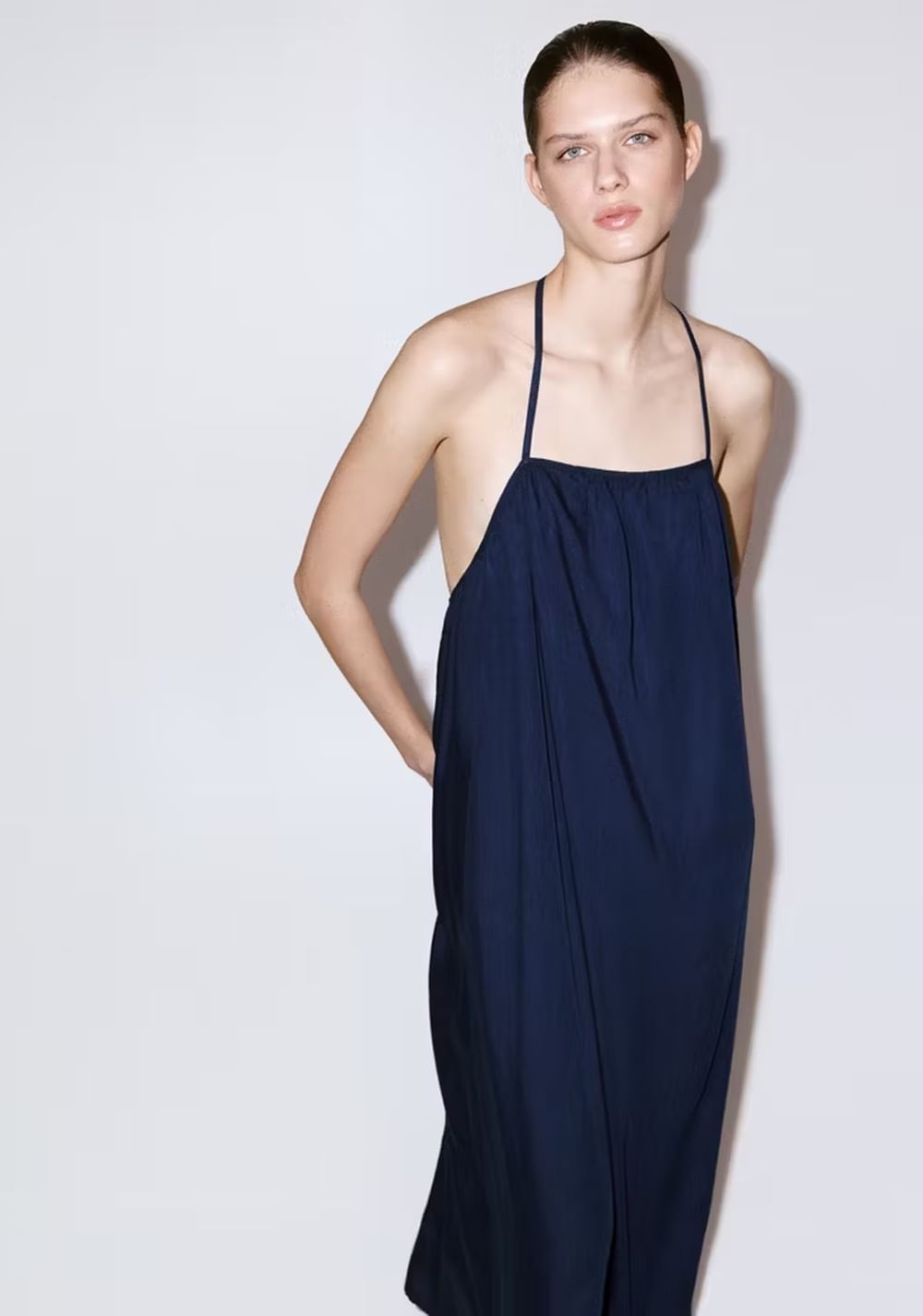 Vestido Lyocell Espalda Abierta Mango 5