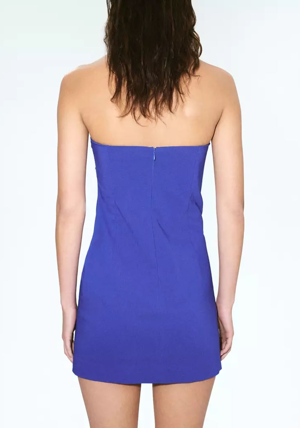 Vestido Palabra de Honor Detalle Asimétrico Volantes Mango 3