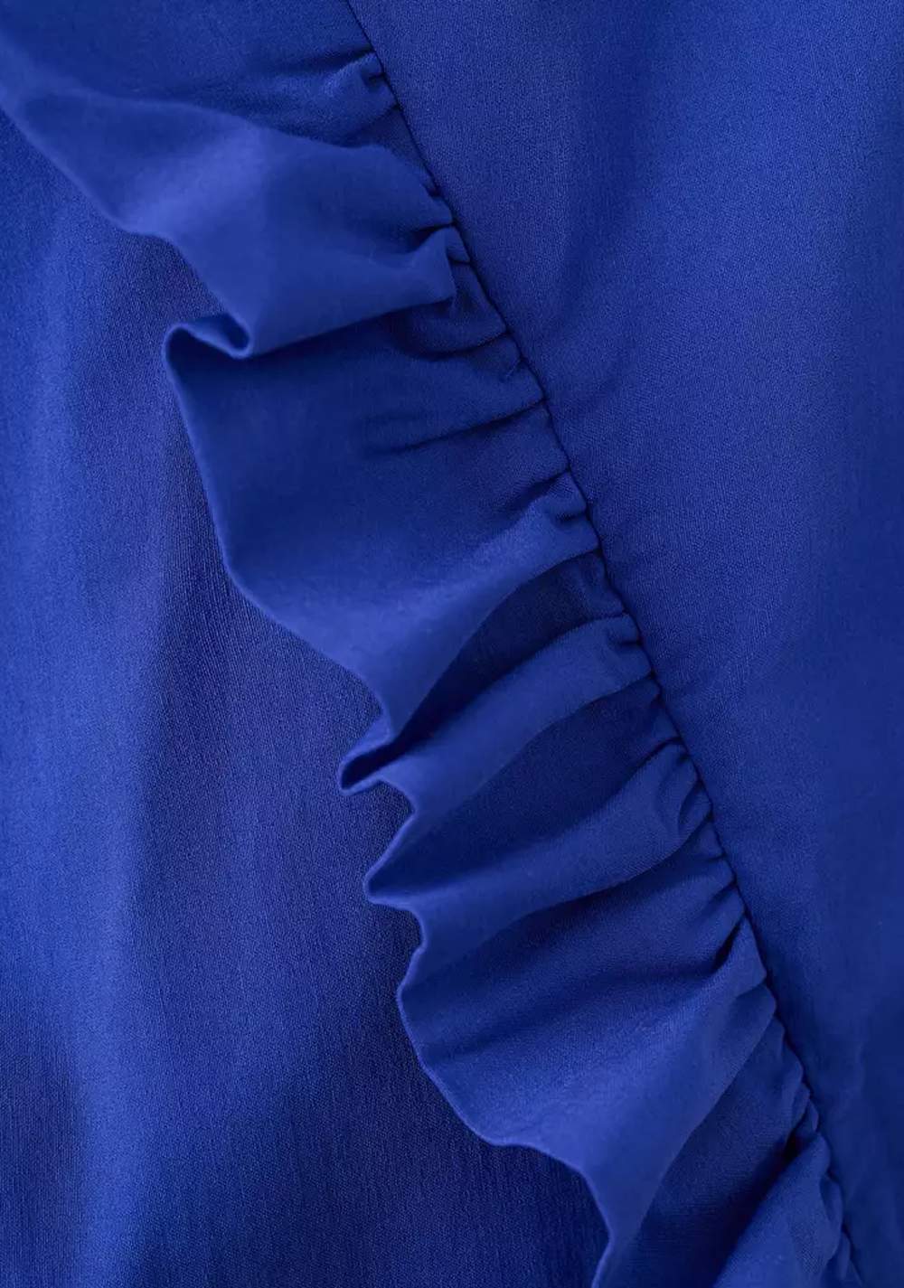 Vestido Palabra de Honor Detalle Asimétrico Volantes Mango 5