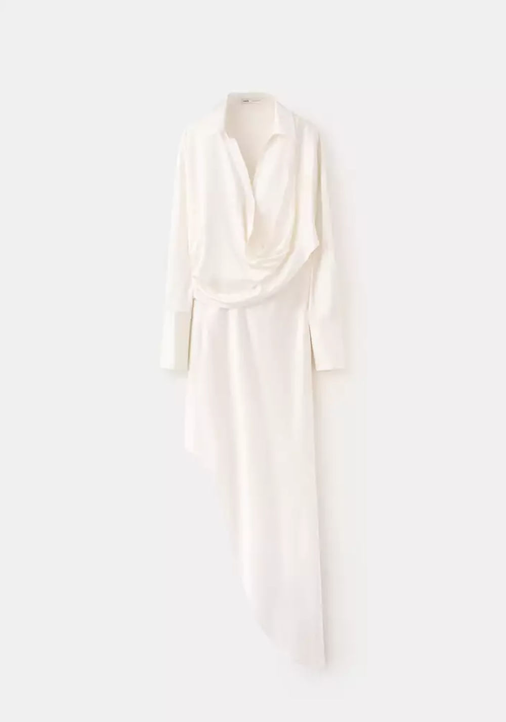 Vestido Satinado Asimétrico Mango 7