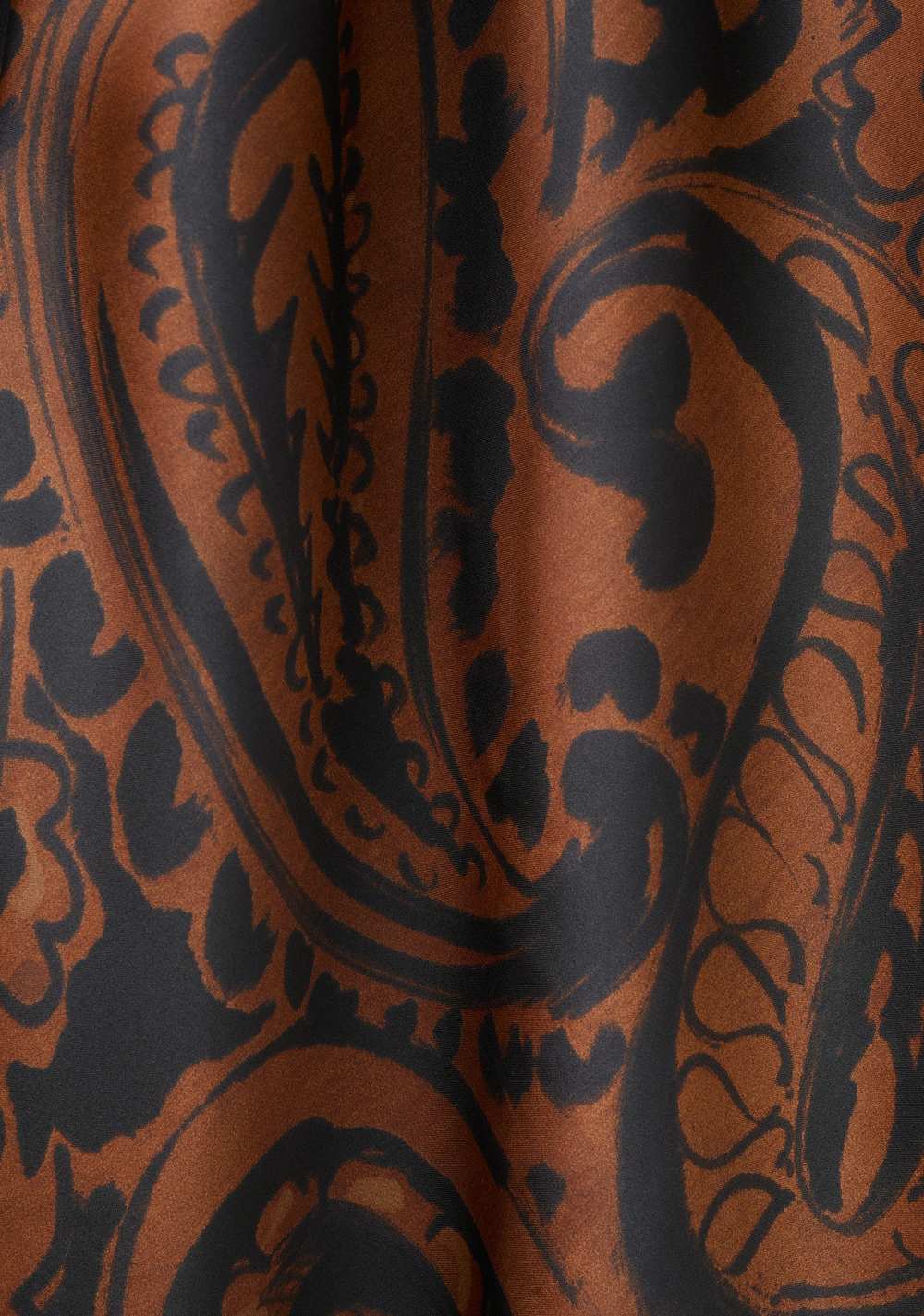 Vestido Satinado Estampado Paisley Mango 8