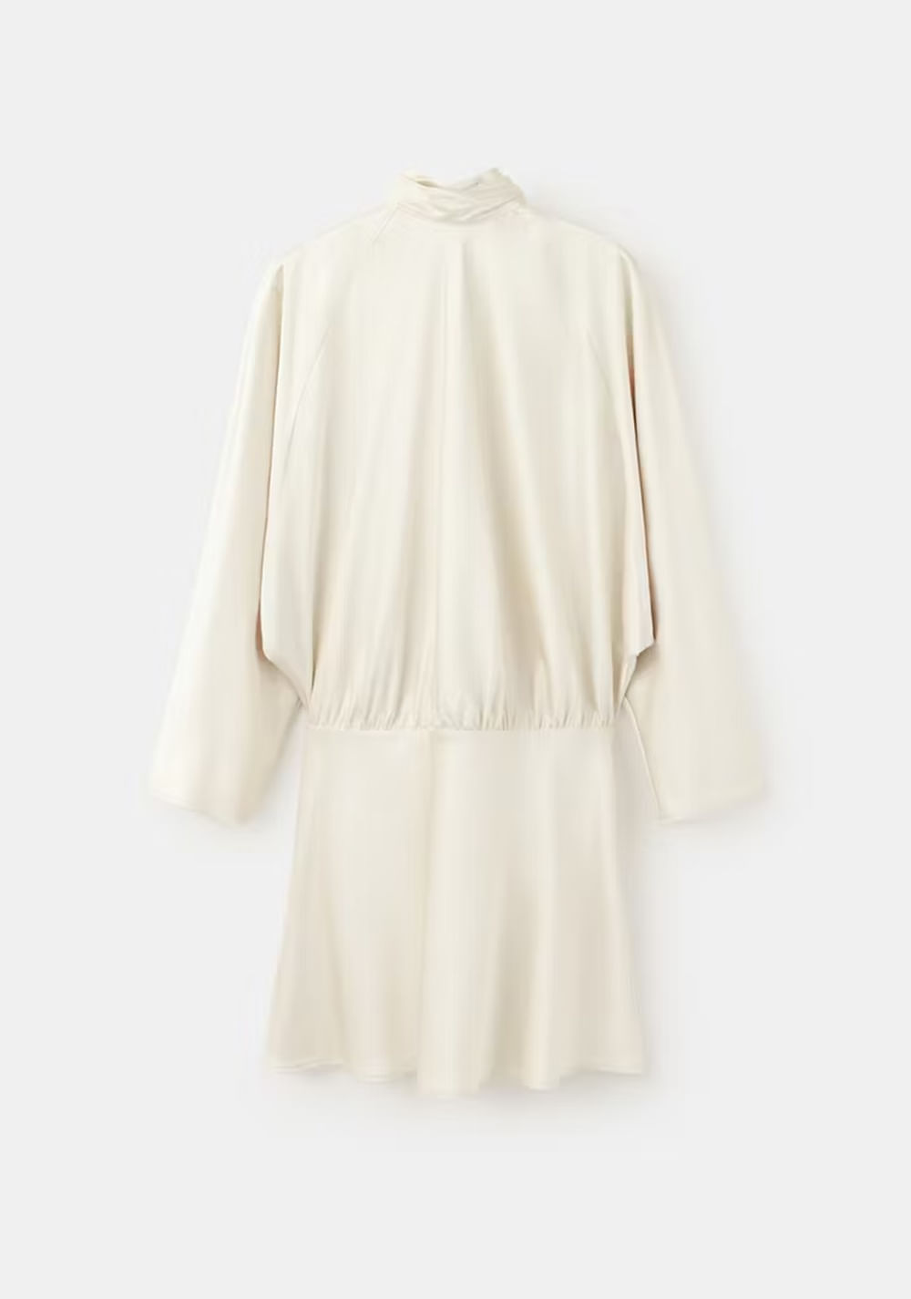 Vestido Satinado Lazada Mango 8