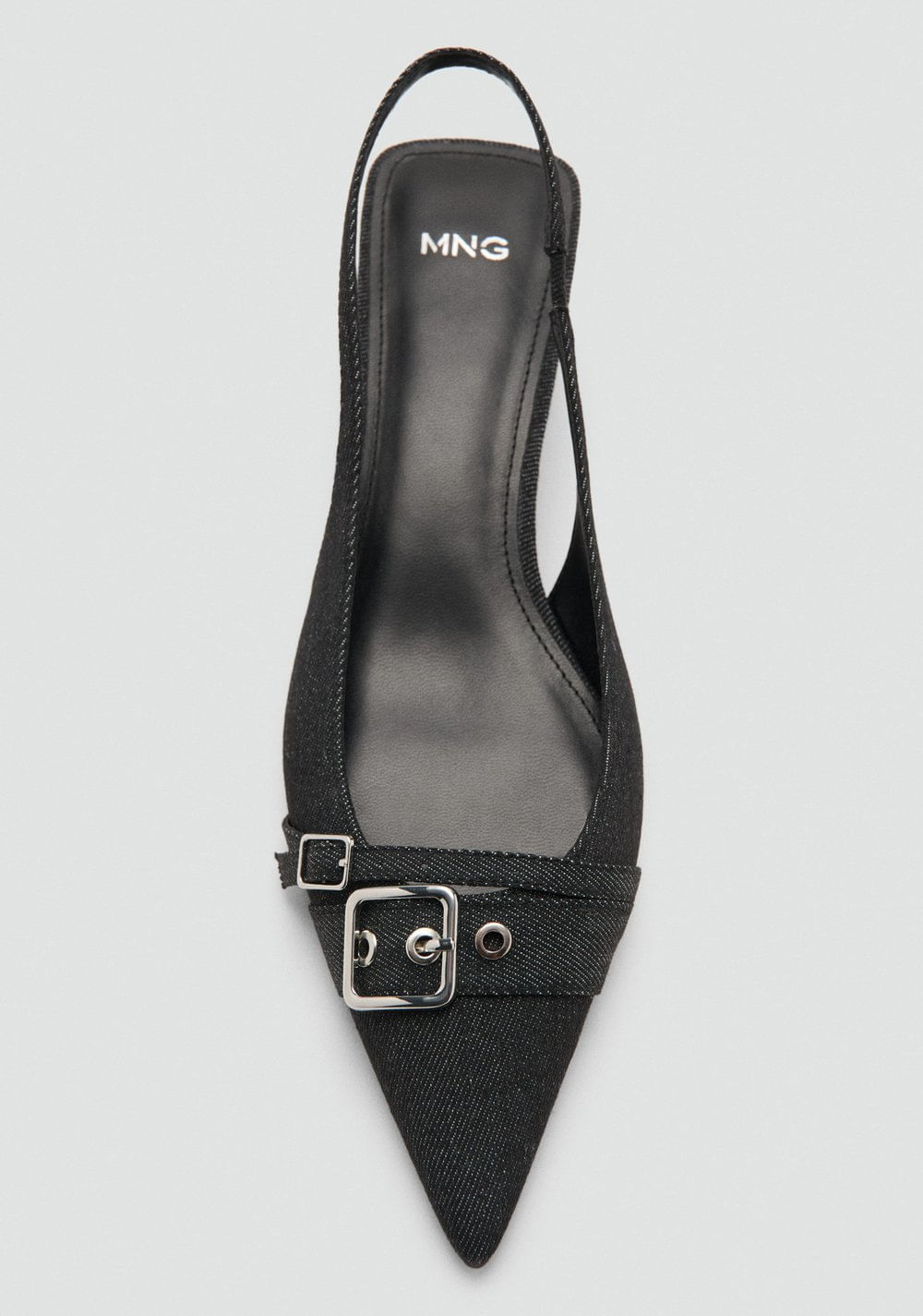 Zapatos Denim Destalonado Hebilla Mango 5