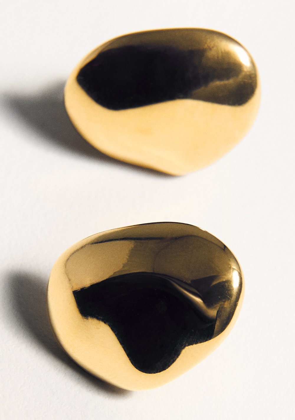 Zarcillos Redondos Relieve Acero Inoxidable Mango 4