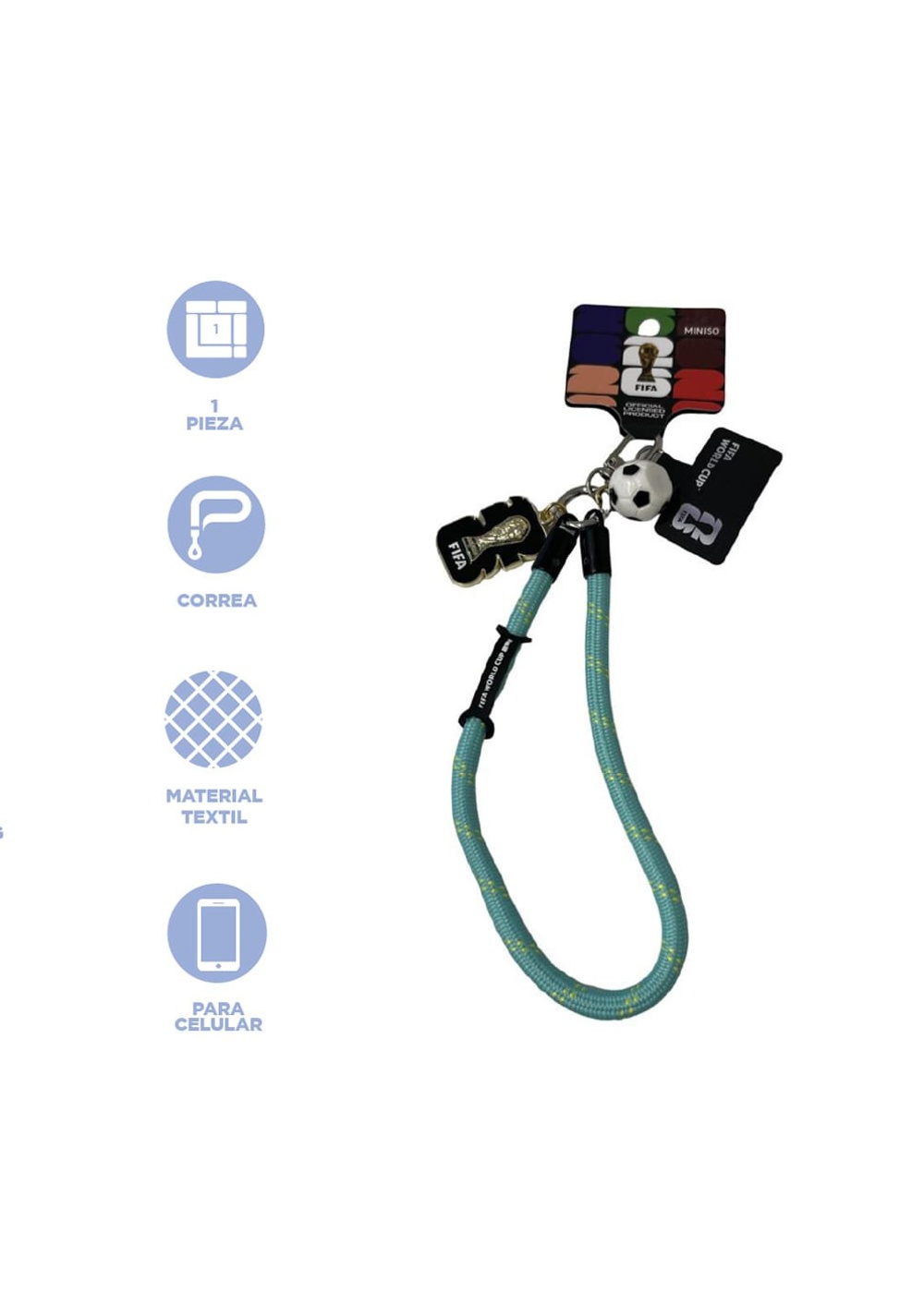 Accesorio Decorativo para Celular Copa Mundial 2026 Fifa Miniso Unisex - Vista 4