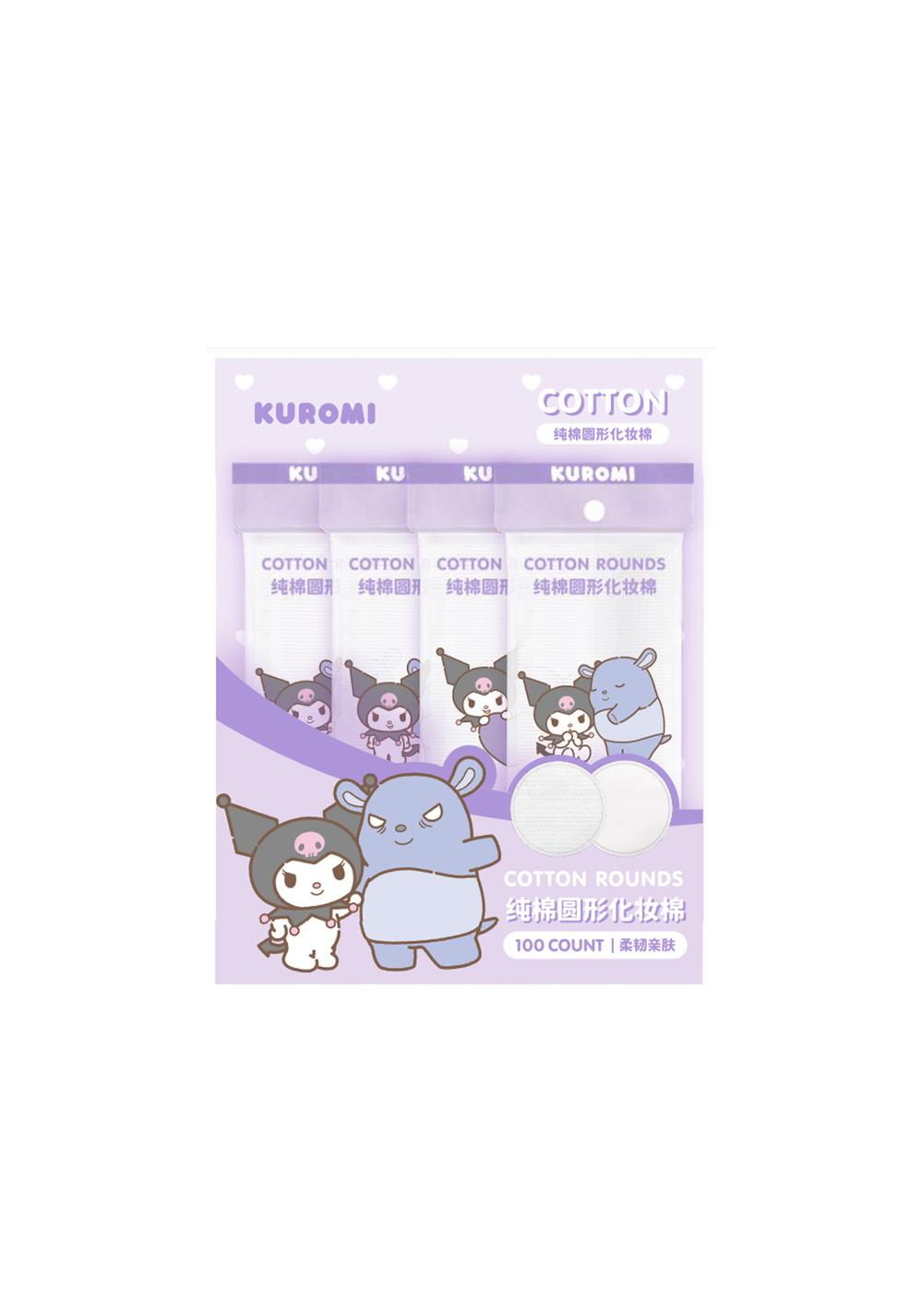 Almohadillas de Algodón Colección Kuromi Sanrio Miniso