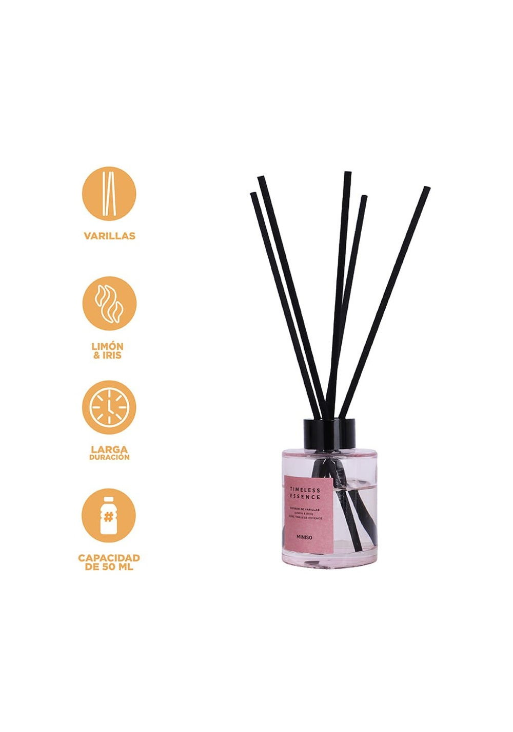 Ambientador Mikado Timeless Essence Iris & Limon 50 Ml Miniso Unisex - Vista 3