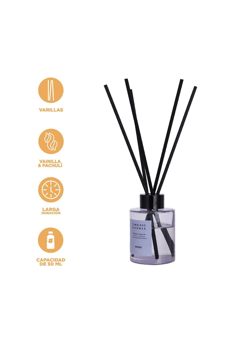 Ambientador Mikado Vainilla y Pachuli 50 Ml Miniso Unisex - Vista 3