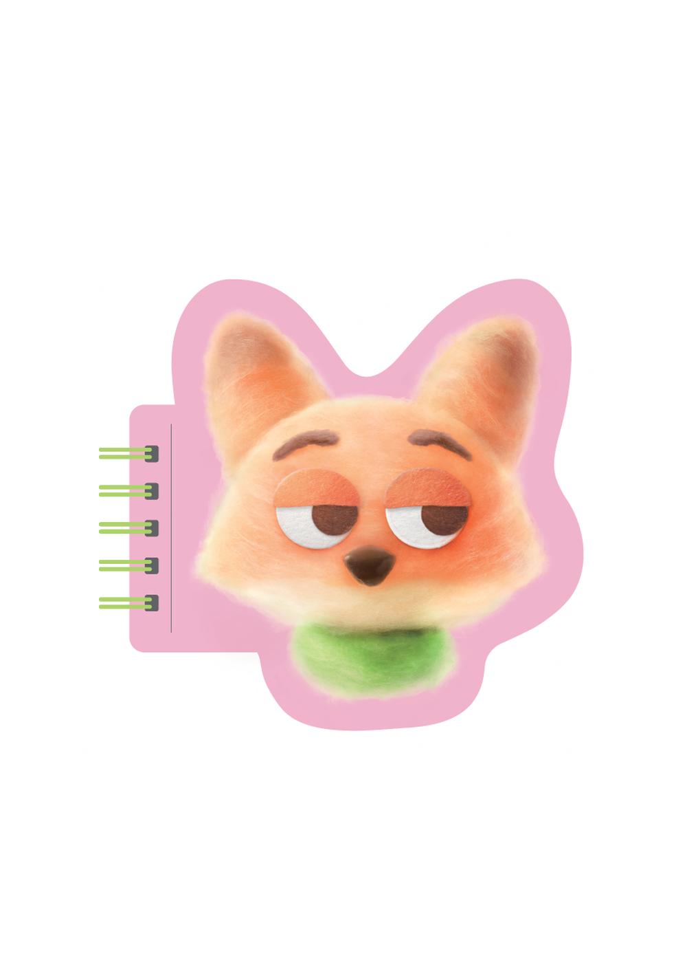 Apuntador 80 Hojas Colección Nick Zootopia Disney Miniso