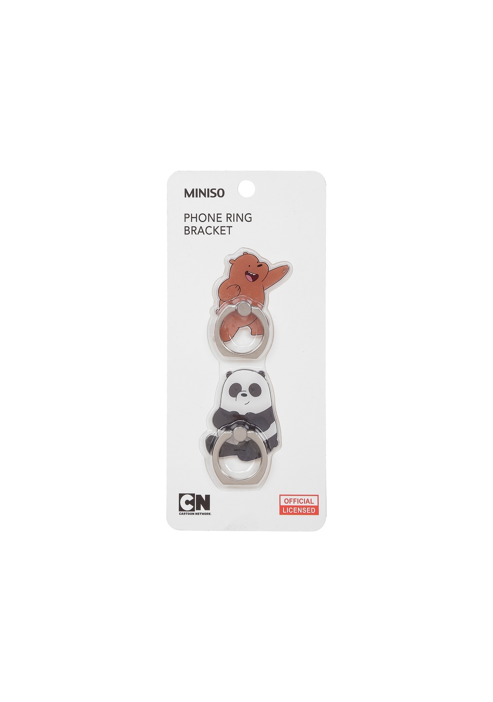 Au We Bare Bears Ring Bracket 2 Pack Miniso Unisex - Vista 4