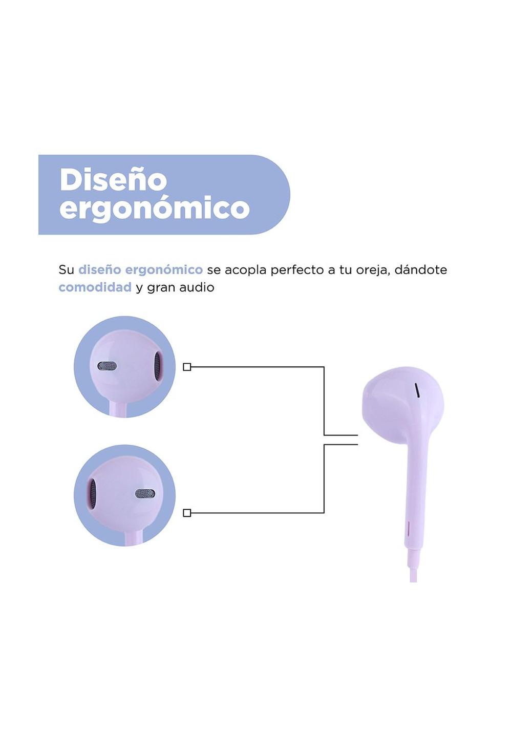 Audífonos con Plug de 3.5 Mm Kuromi Miniso Unisex - Vista 4