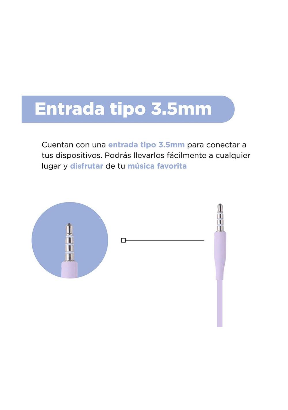 Audífonos con Plug de 3.5 Mm Kuromi Miniso Unisex - Vista 6