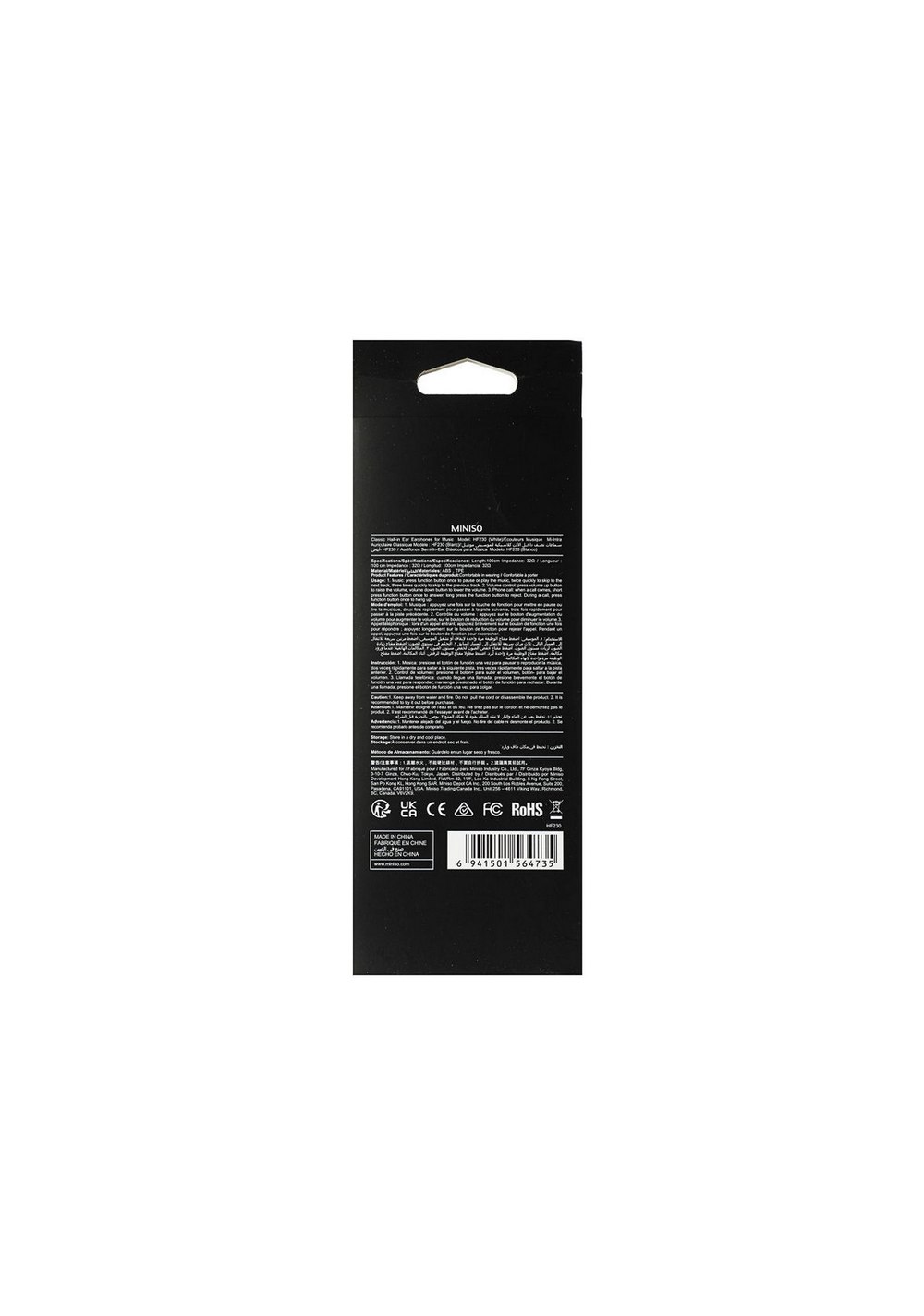 Audífonos con Plug de 3.5 Mm Miniso Unisex - Vista 6