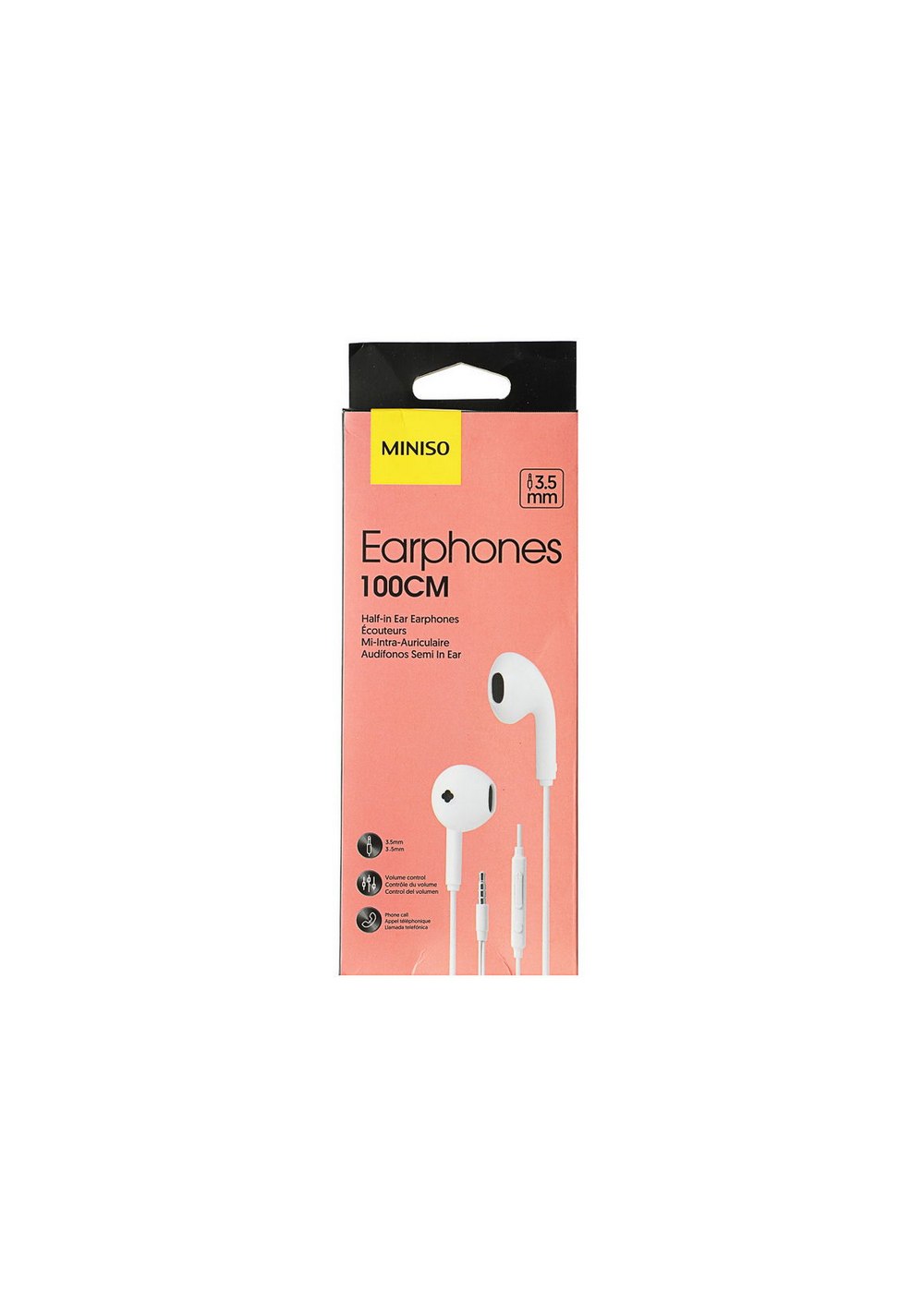 Audífonos con Plug de 3.5 Mm Miniso
