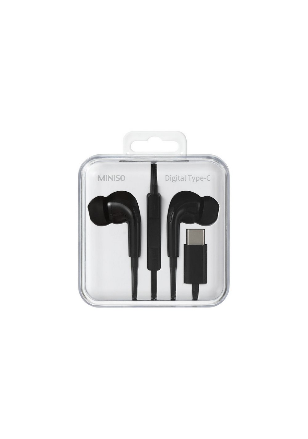 Auriculares Internos Tipo C Negros Miniso