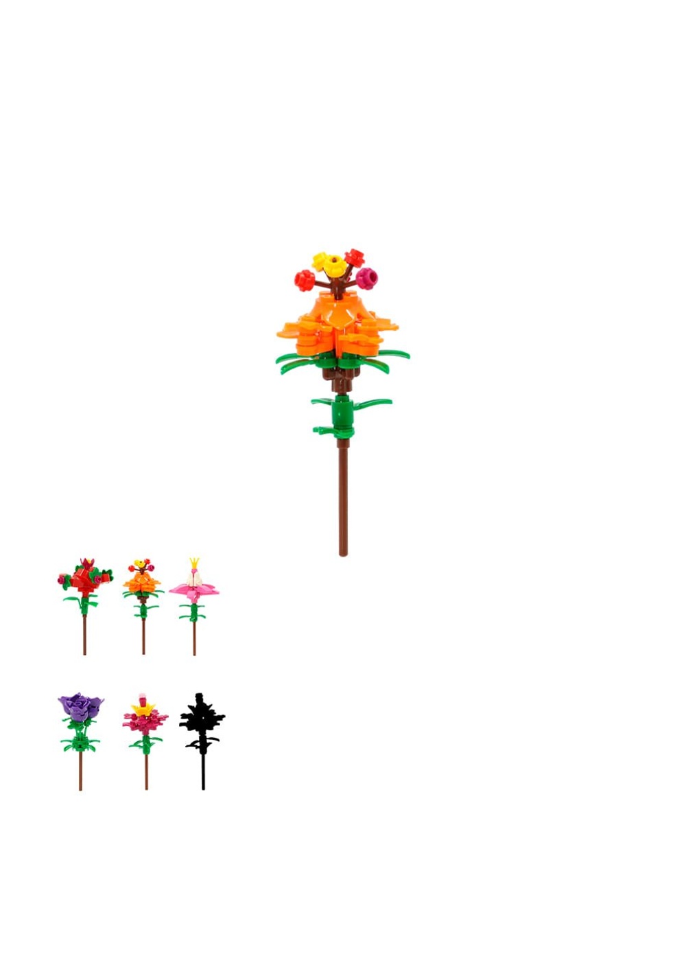Blind Box Bloques de Construcción Flores Miniso