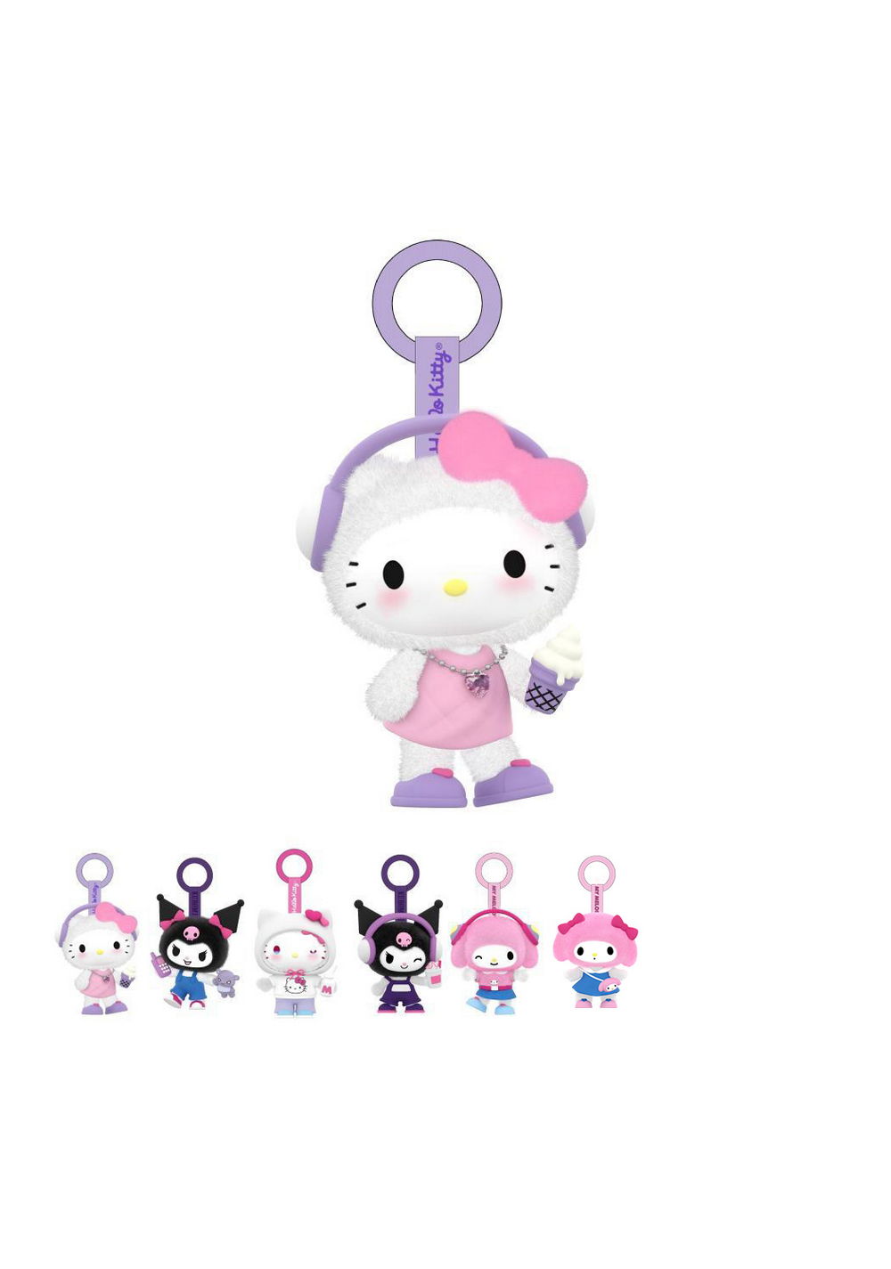 Blind Box con Colgante de Peluche Hello Kitty Miniso
