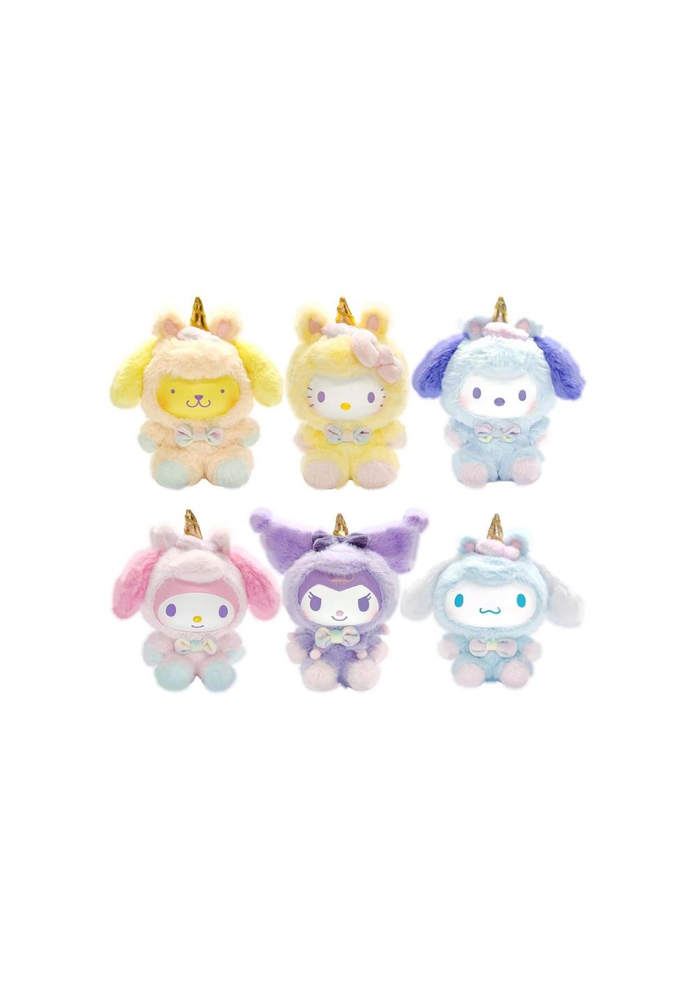 Blind Box Colgante de Peluche de Unicornio Hello Kitty Miniso