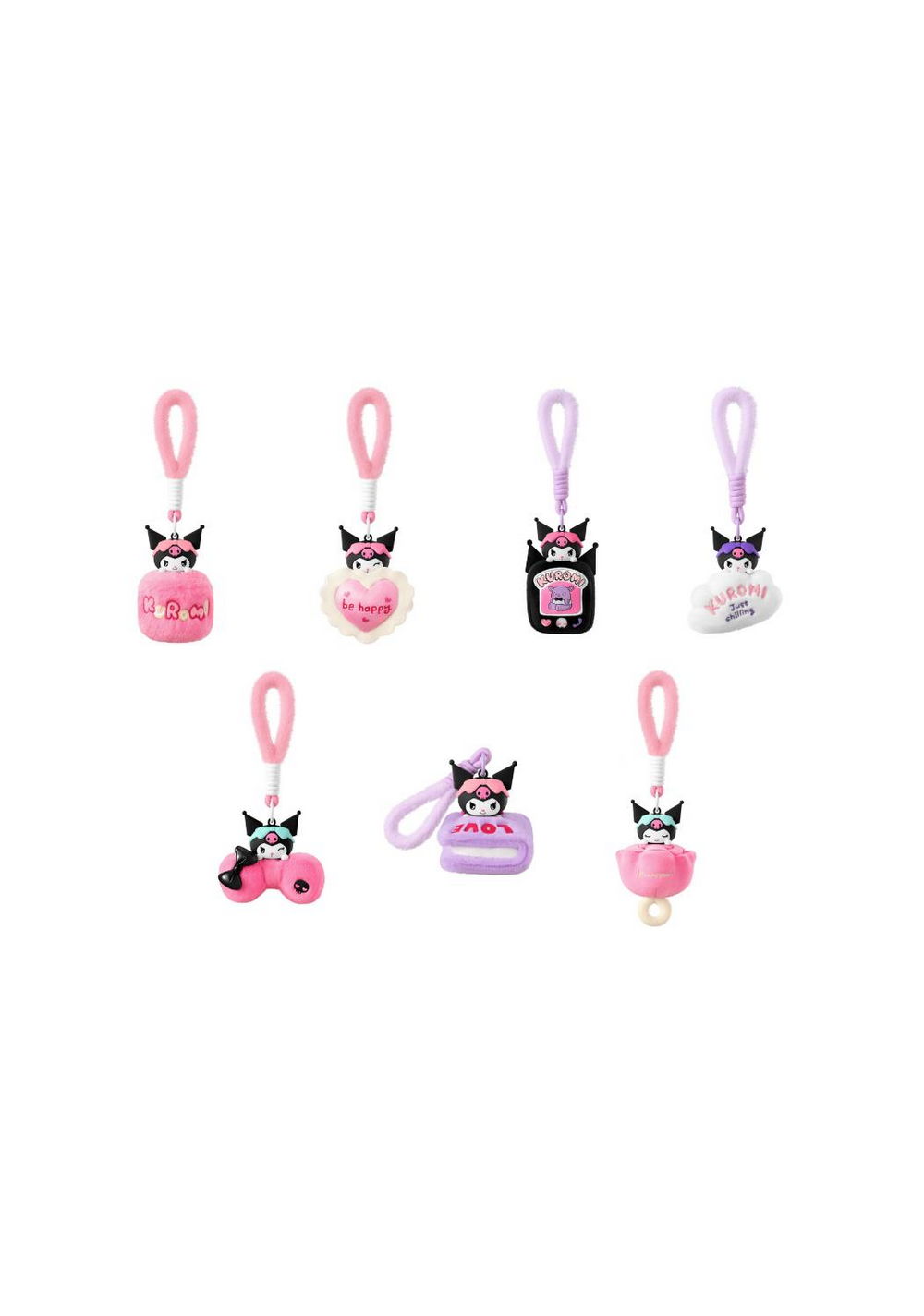 Blind Box con Colgantes de Peluche Kuromi Miniso