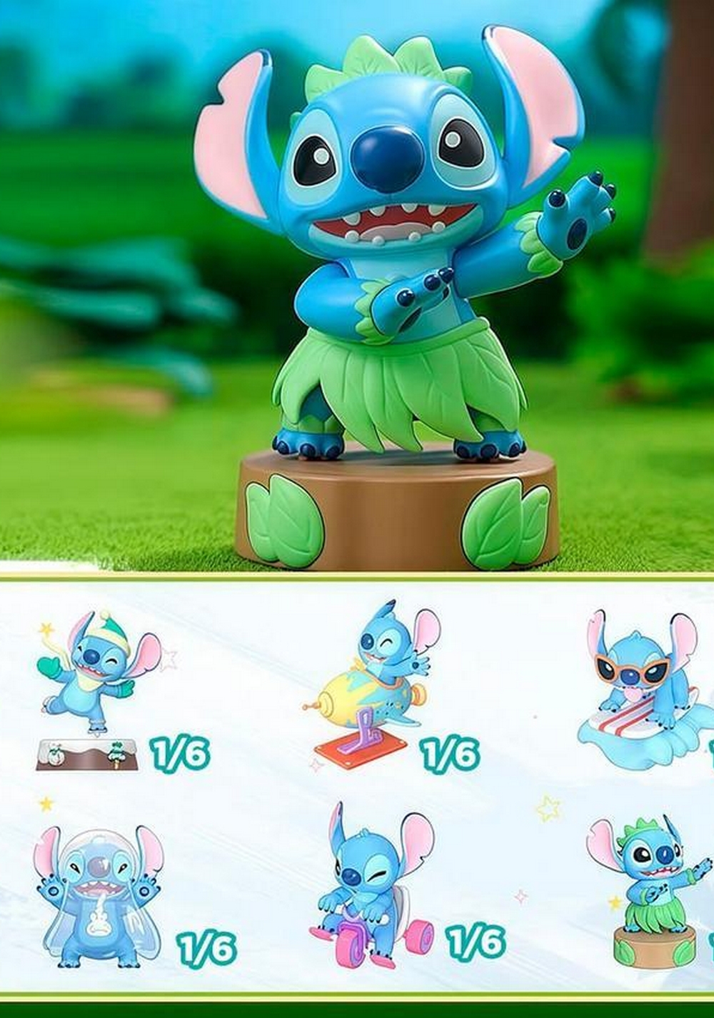 Blind Box Cute Action Stitch Disney Miniso Unisex - Vista 3