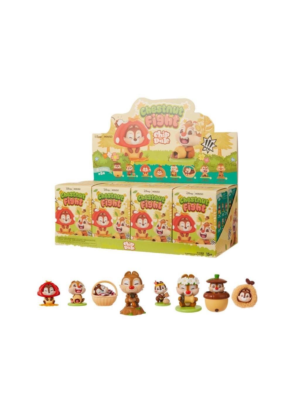 Blind Box de Figuras Chip N Dale Chestnut Fight Disney Miniso