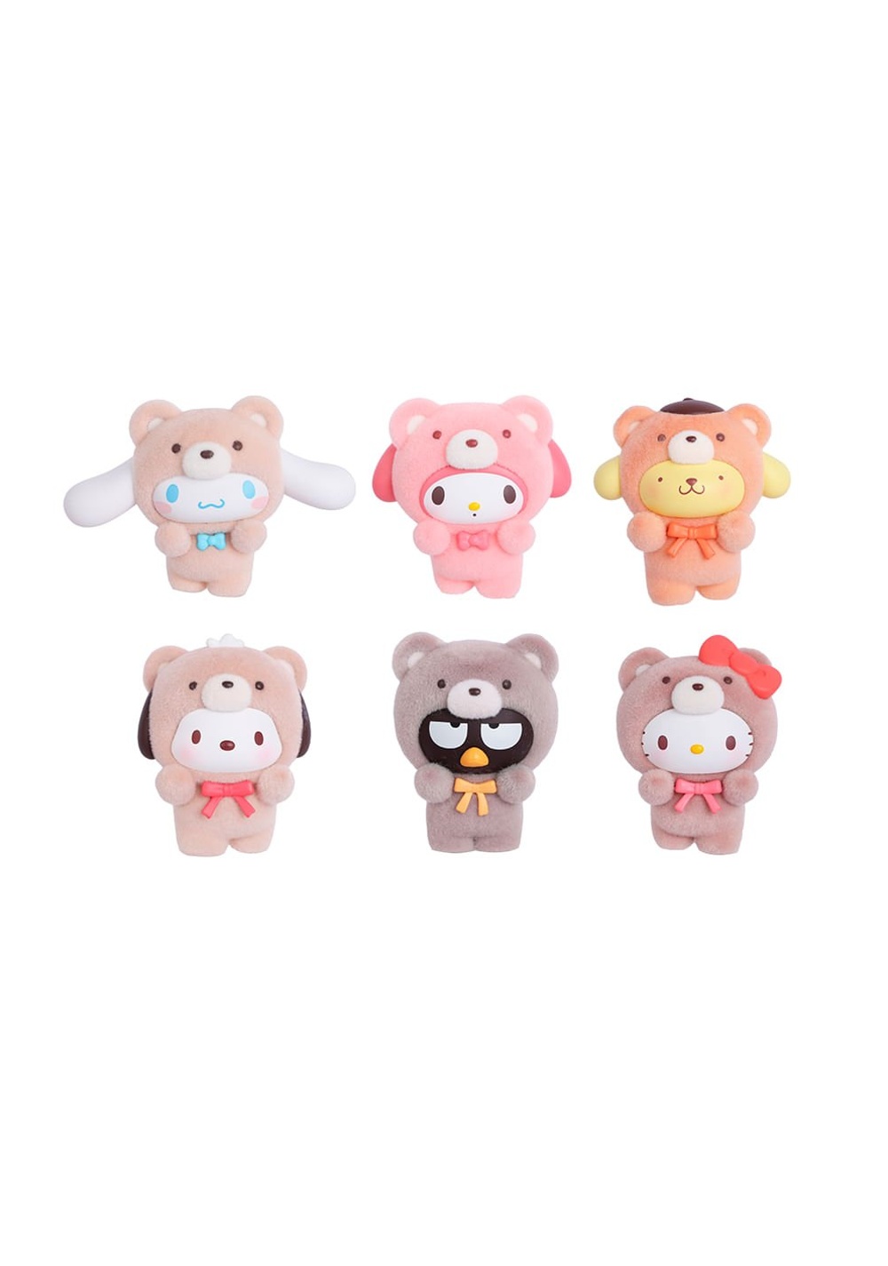Blind Box Latte Bear Fitness 10 Cm Flocked Sanrio Miniso