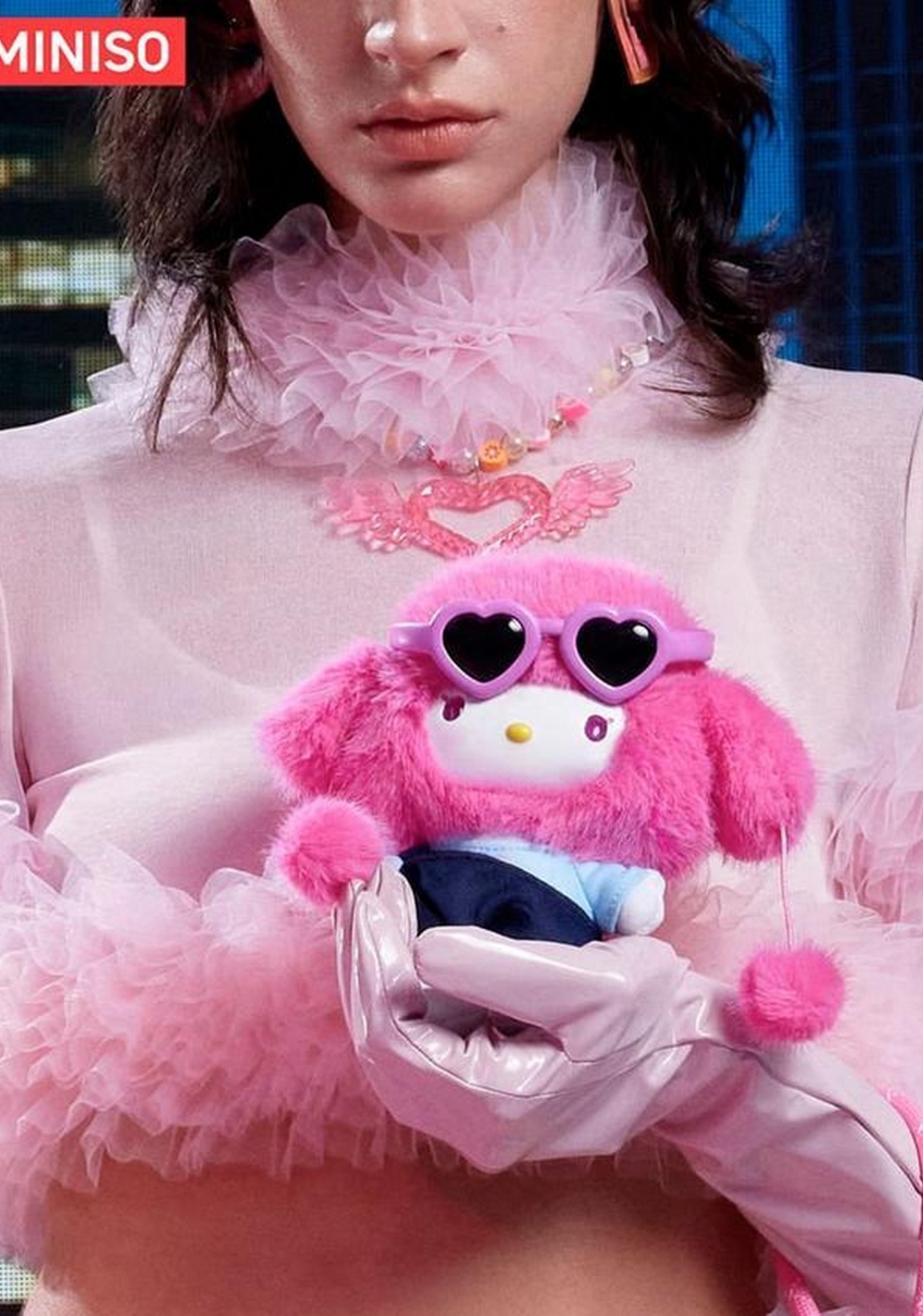 Blind Box de Peluche Pop Star Hello Kitty Miniso Unisex - Vista 3