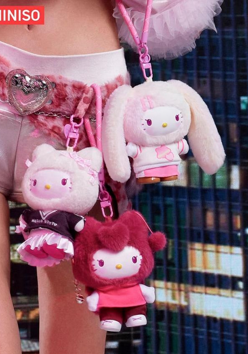 Blind Box de Peluche Pop Star Hello Kitty Miniso Unisex - Vista 4
