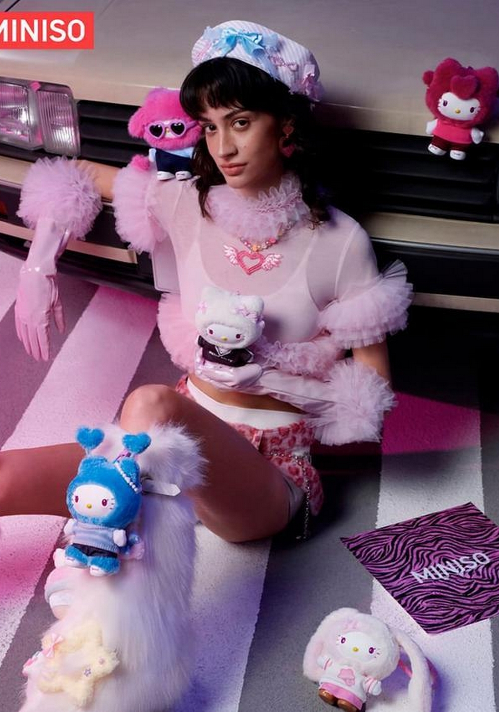Blind Box de Peluche Pop Star Hello Kitty Miniso Unisex - Vista 5